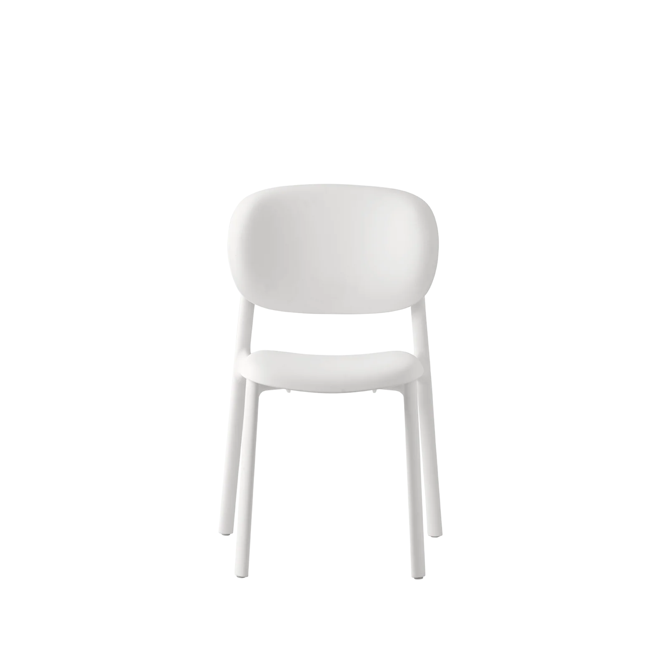 "Zero" modern living room chair in recycled polypropylene 53x53 cm 82h