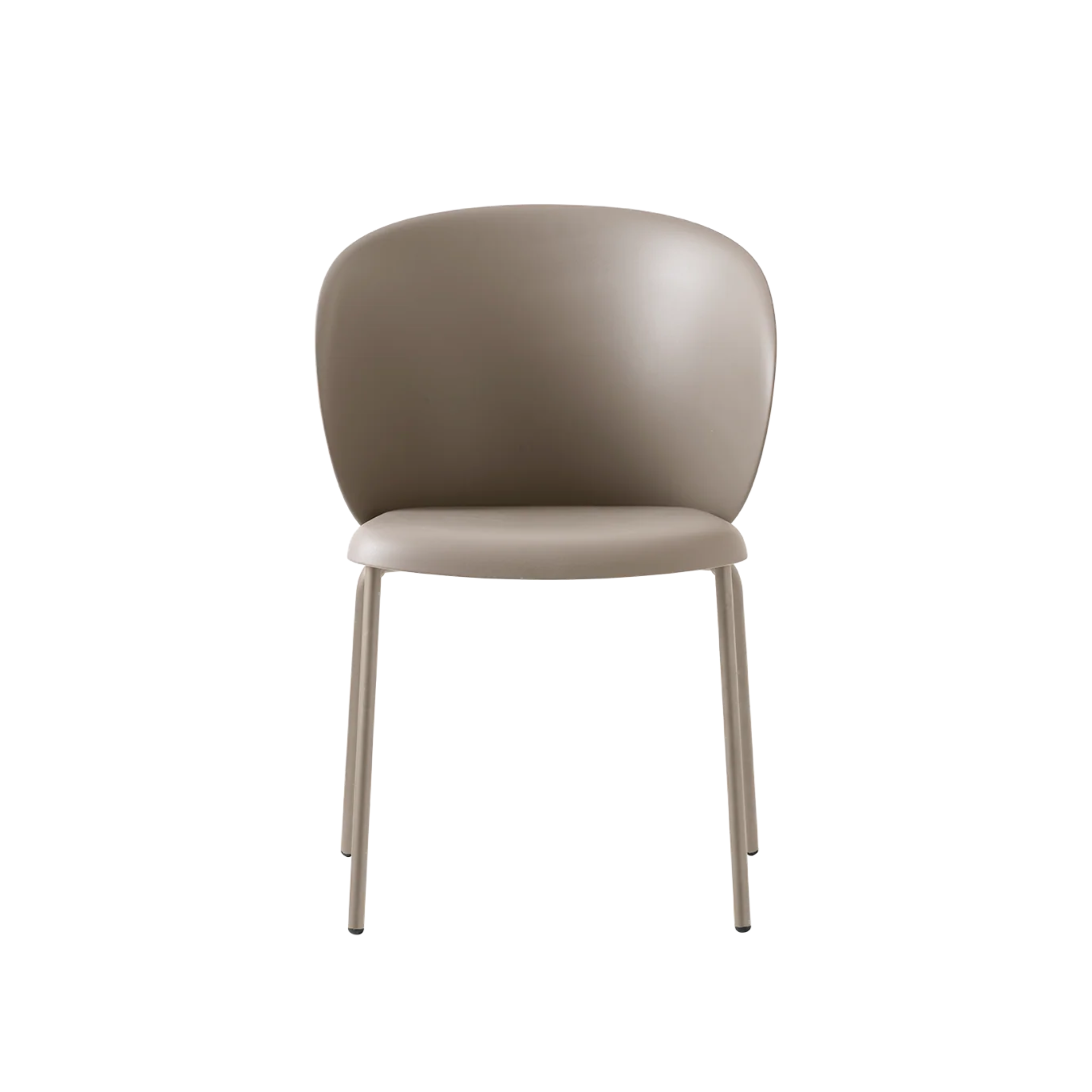Set of modern "Tuka" chairs in metal and polypropylene, stackable, 55x59 cm, 86h
