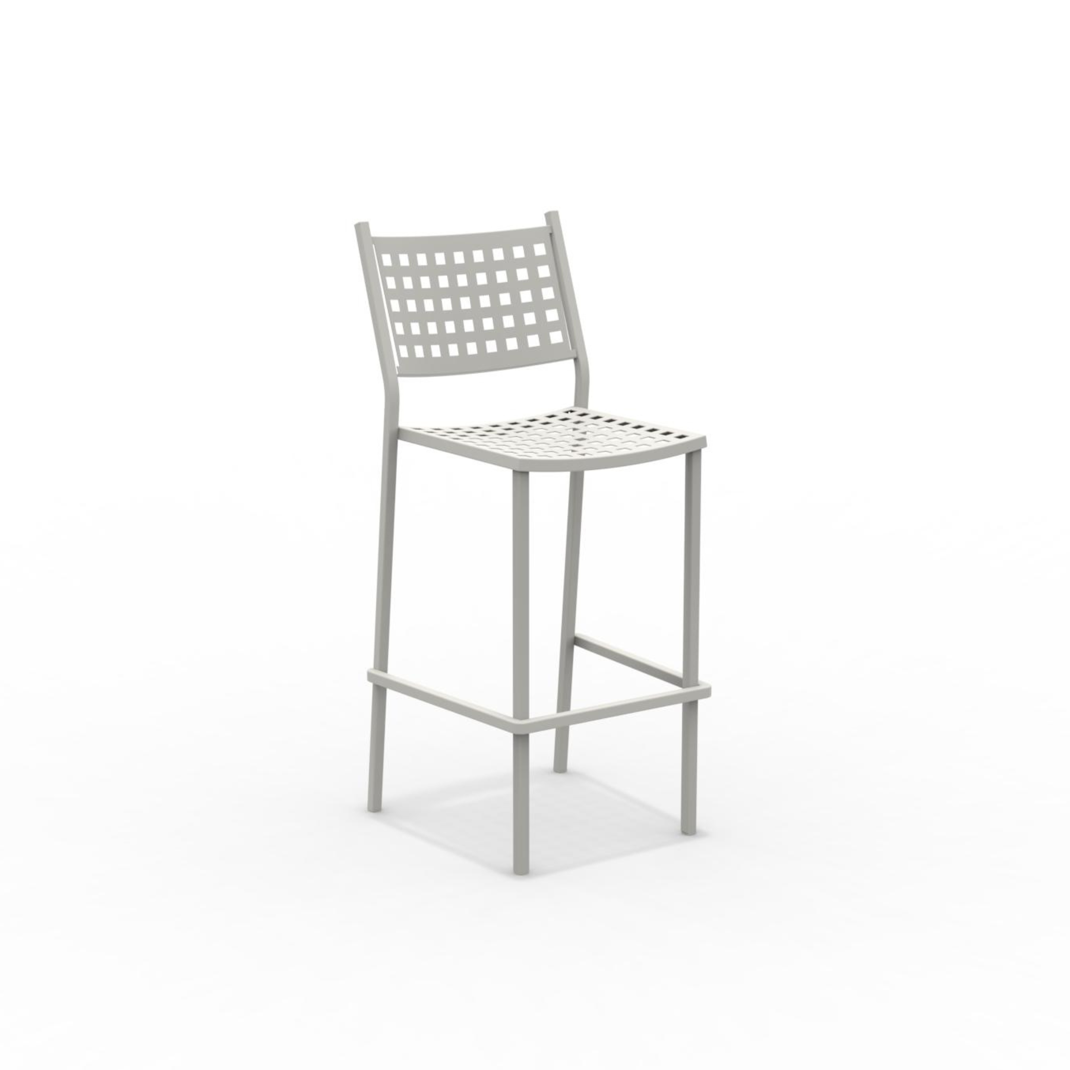 "Alice" modern stackable metal garden stool, 44x51 cm, 107 cm high