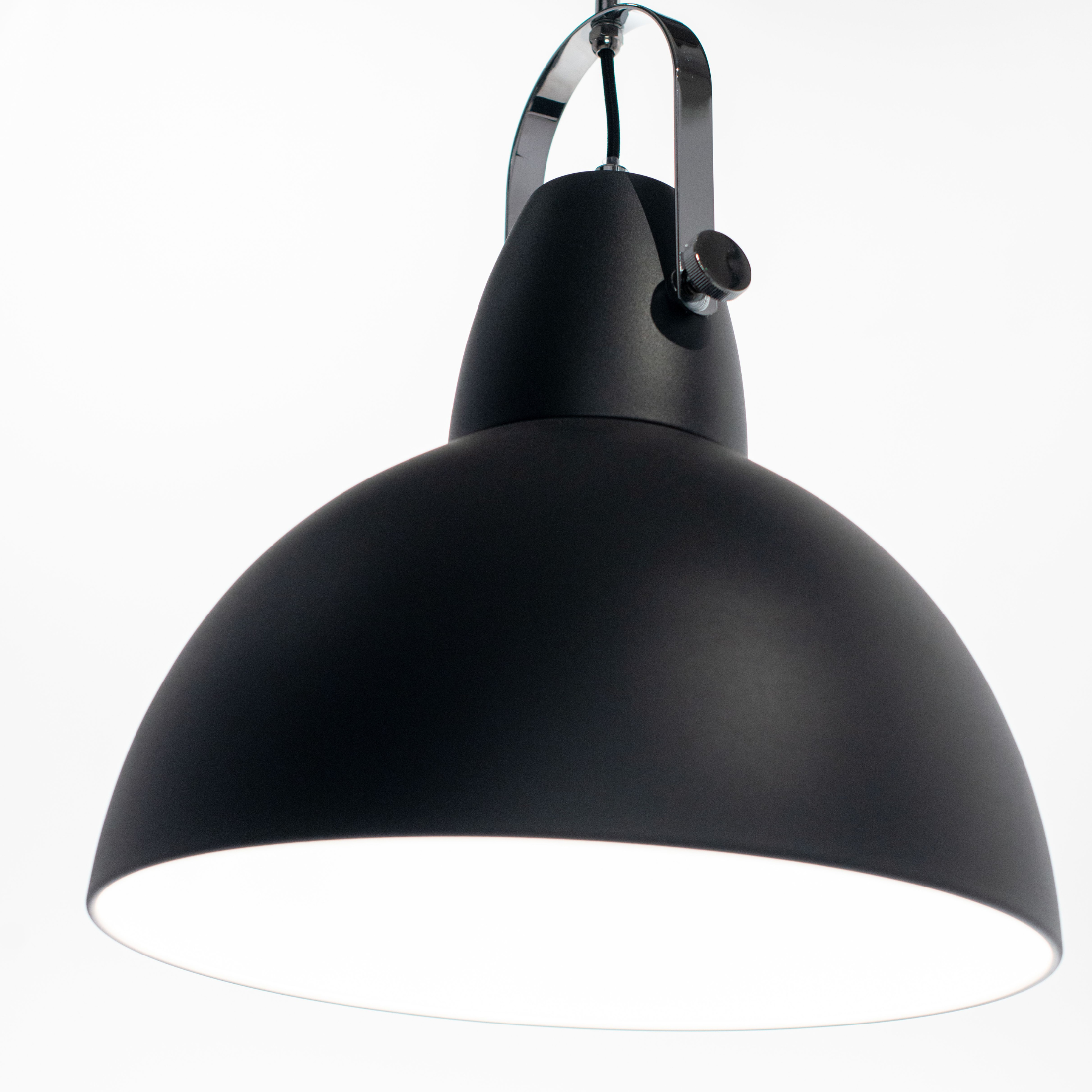 "Cage" painted metal pendant lamp with adjustable cable, 38x38 cm, 33 cm high