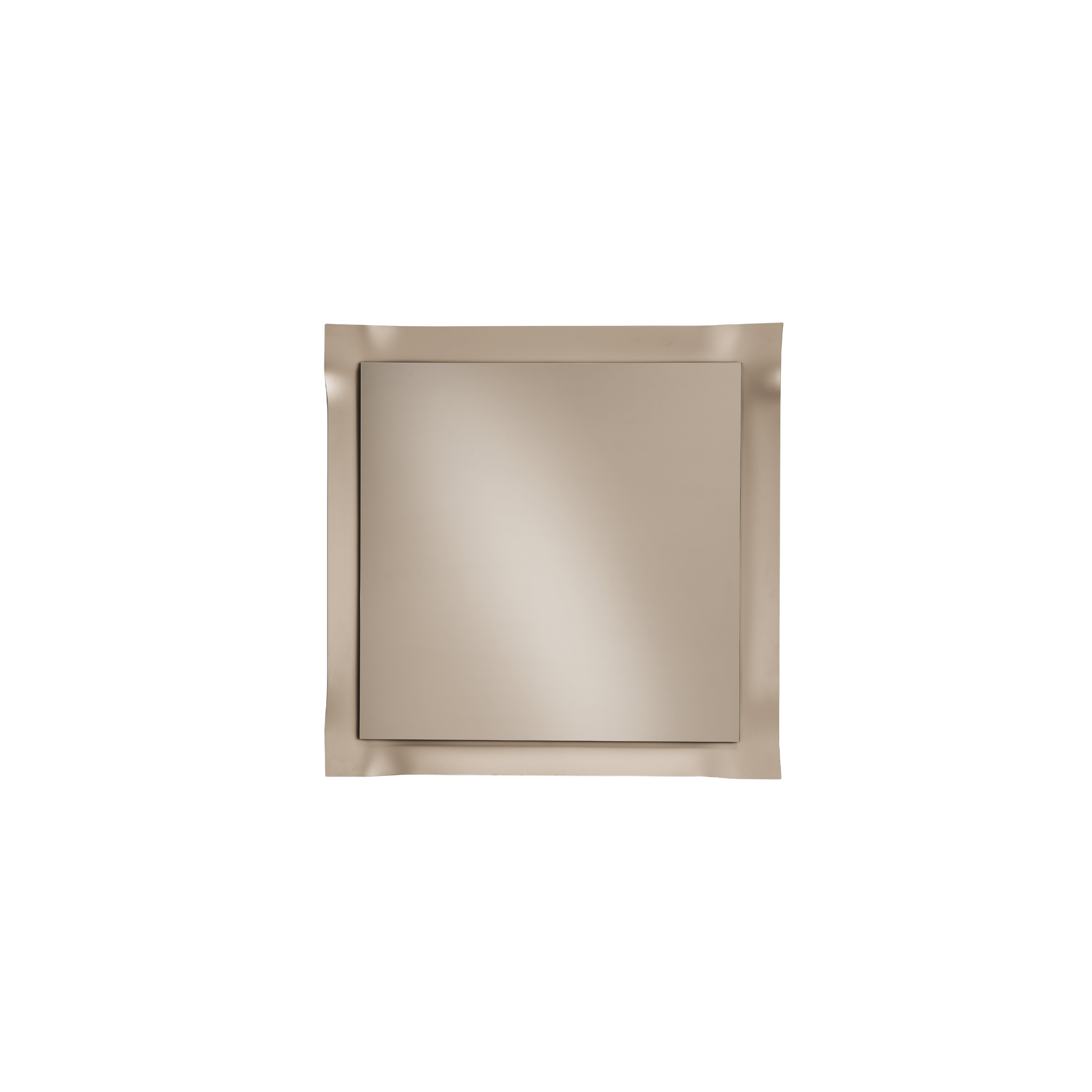 Mirror with "Vivo" frame in modern satin glass