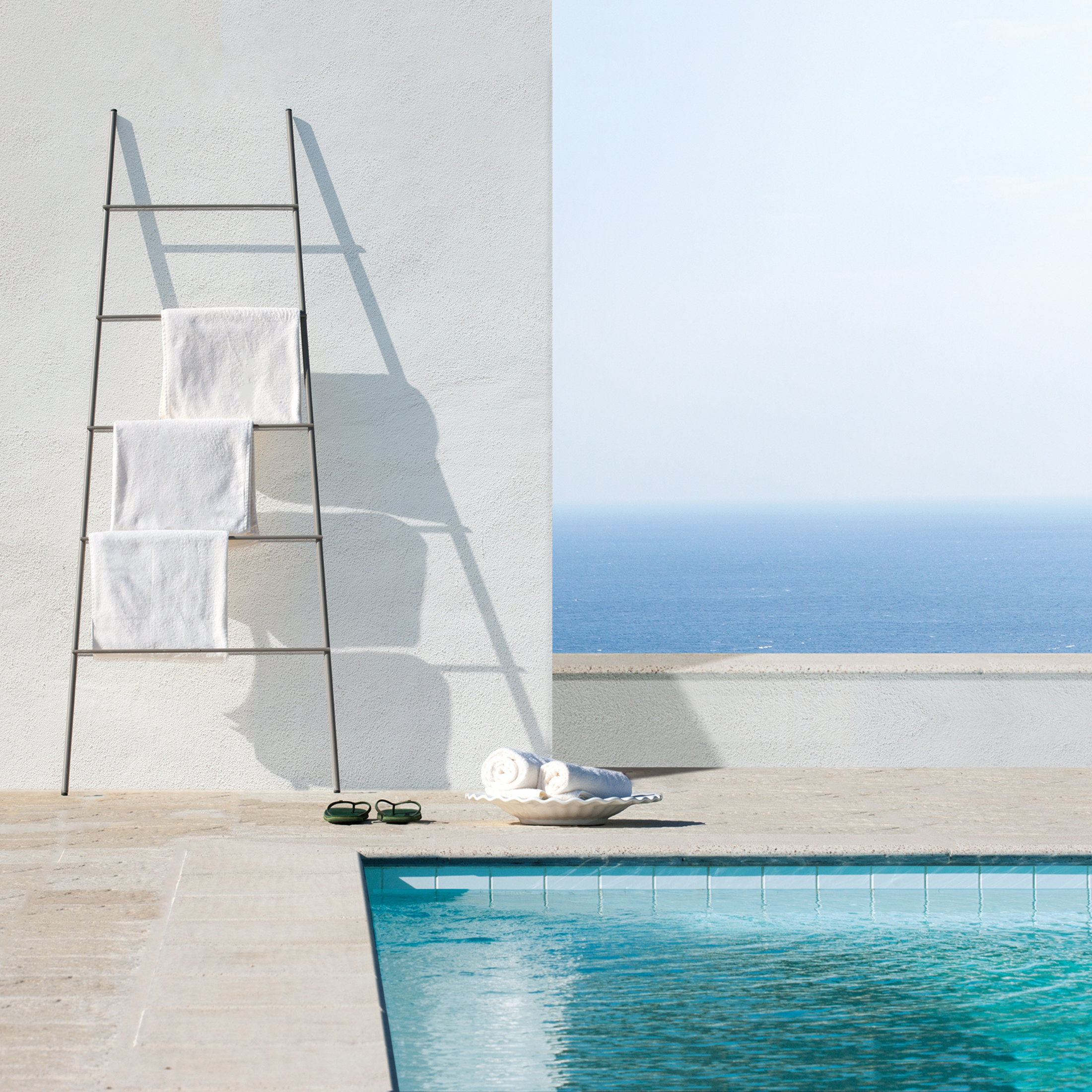 "Daisy" towel rack, metal garden stand, 74x2 cm, 190 cm high