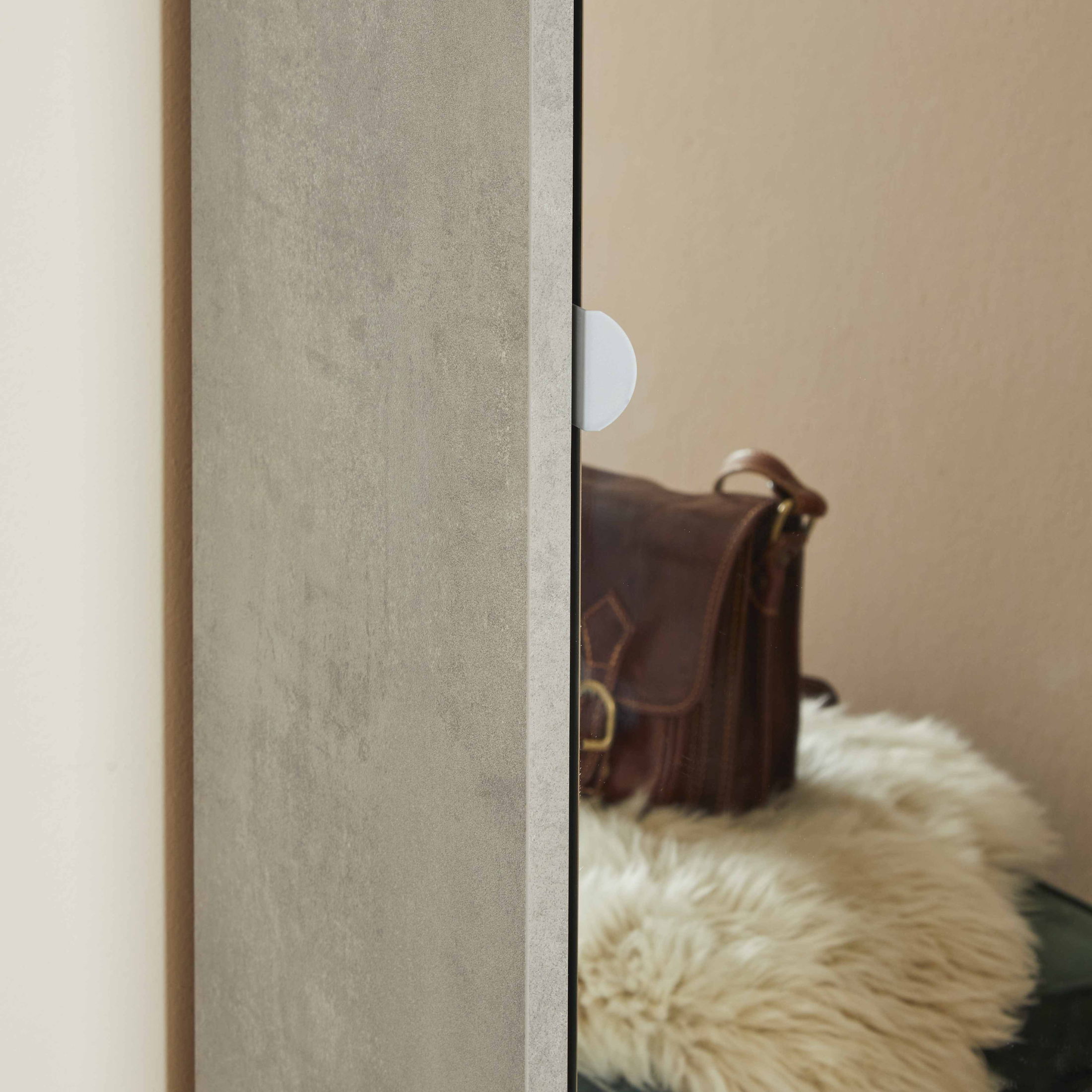 Mirror1 column with 1 mirror door, wooden cabinet, 43x29 cm, 190 cm high