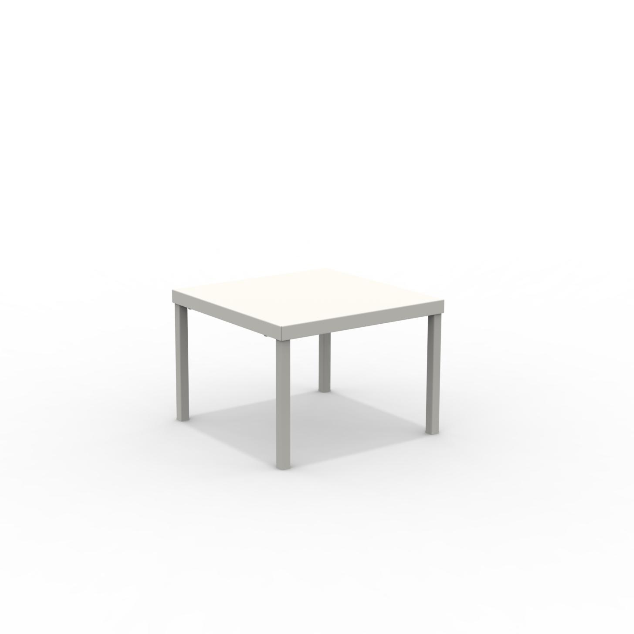 "Alice3" stackable square metal garden table, 40x40 cm, 38.5 cm high