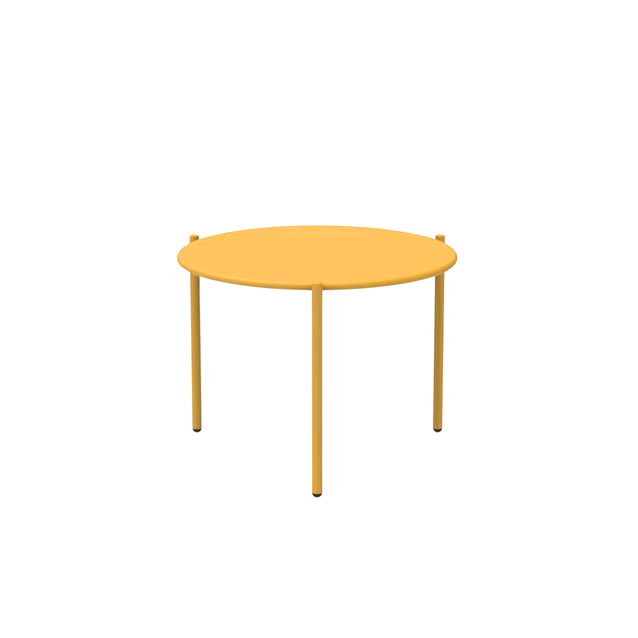 "Aria1" round metal coffee table, stackable garden table, 60x60 cm, 46 cm high