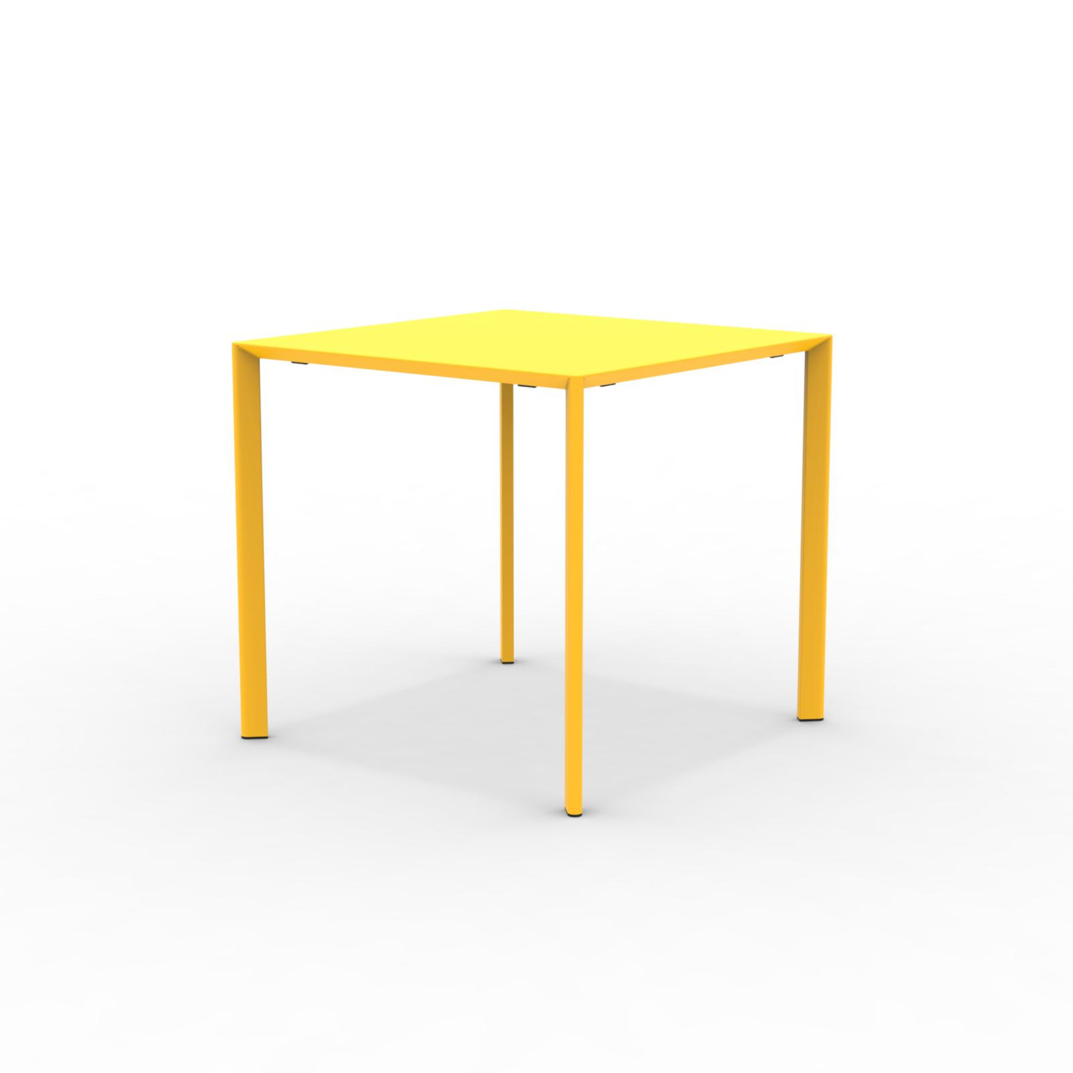 Tavolo quadrato in metallo "Fox1" per giardino impilabile cm 80x80 75h