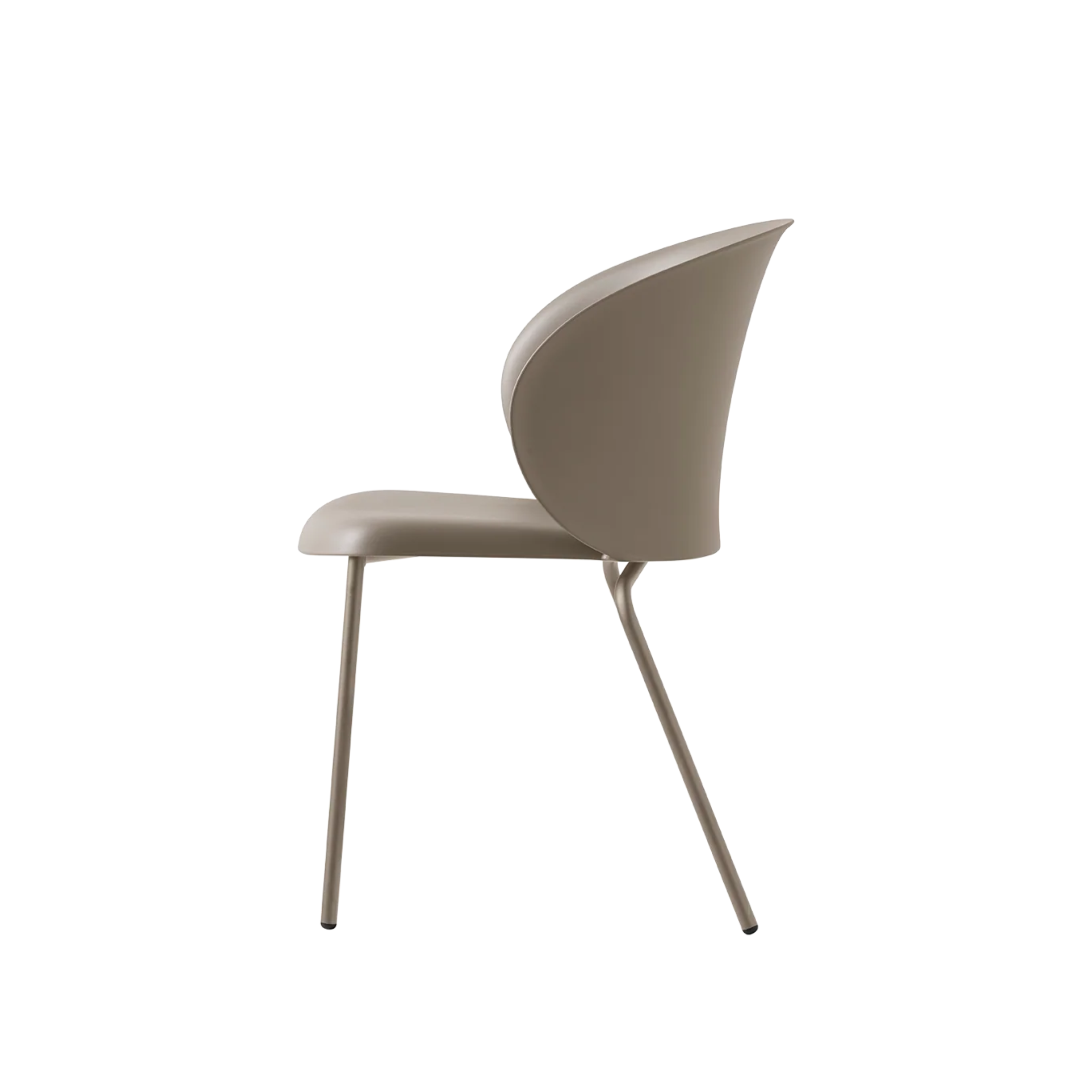 Set of modern "Tuka" chairs in metal and polypropylene, stackable, 55x59 cm, 86h