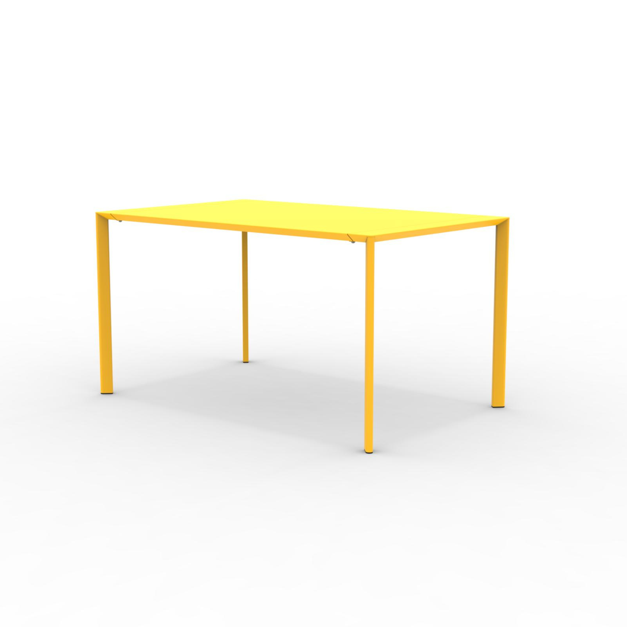 Tavolo quadrato in metallo "Fox1" per giardino impilabile cm 80x80 75h