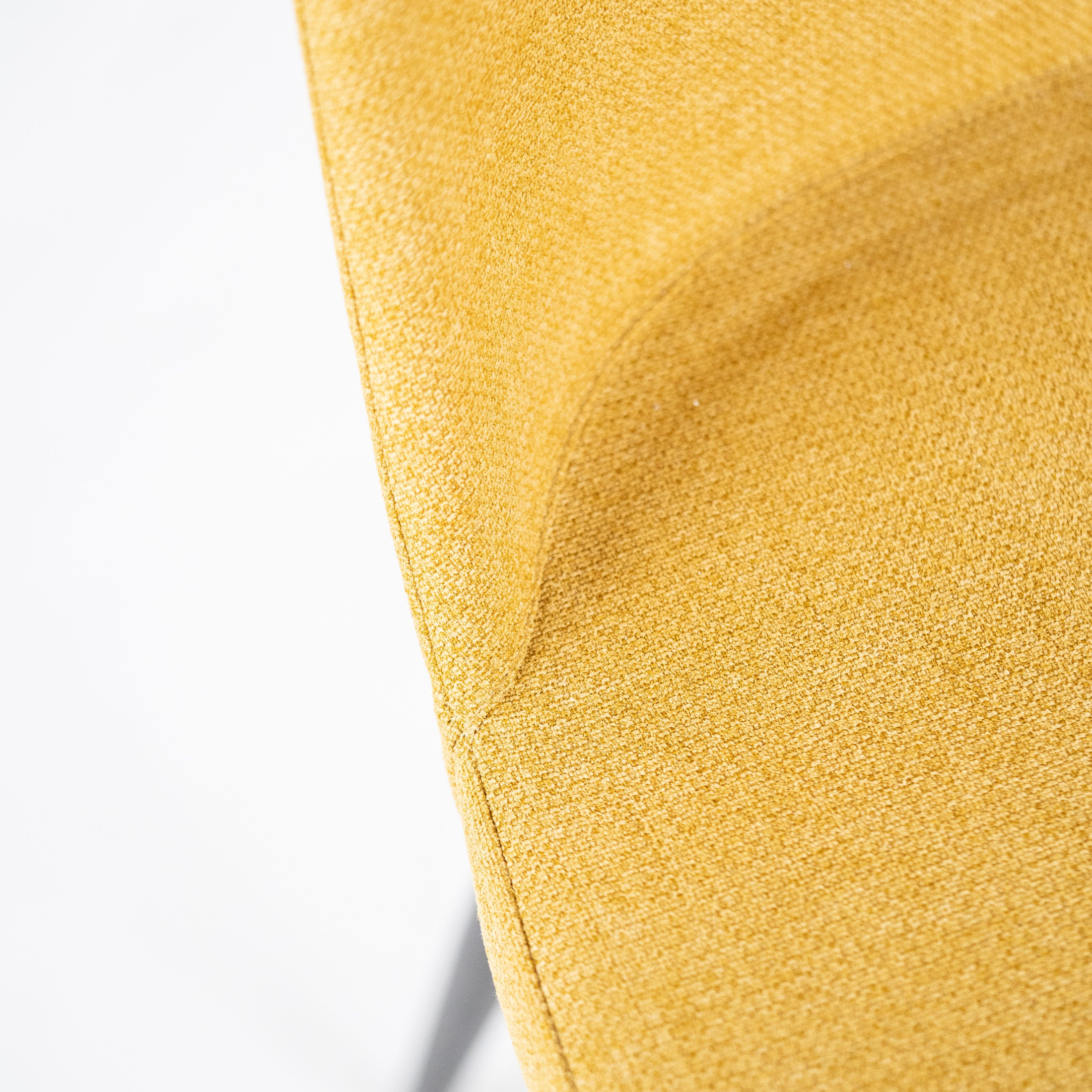 Set of modern "Giglio" fabric chairs with painted metal legs, 46x55 cm, 85 cm high