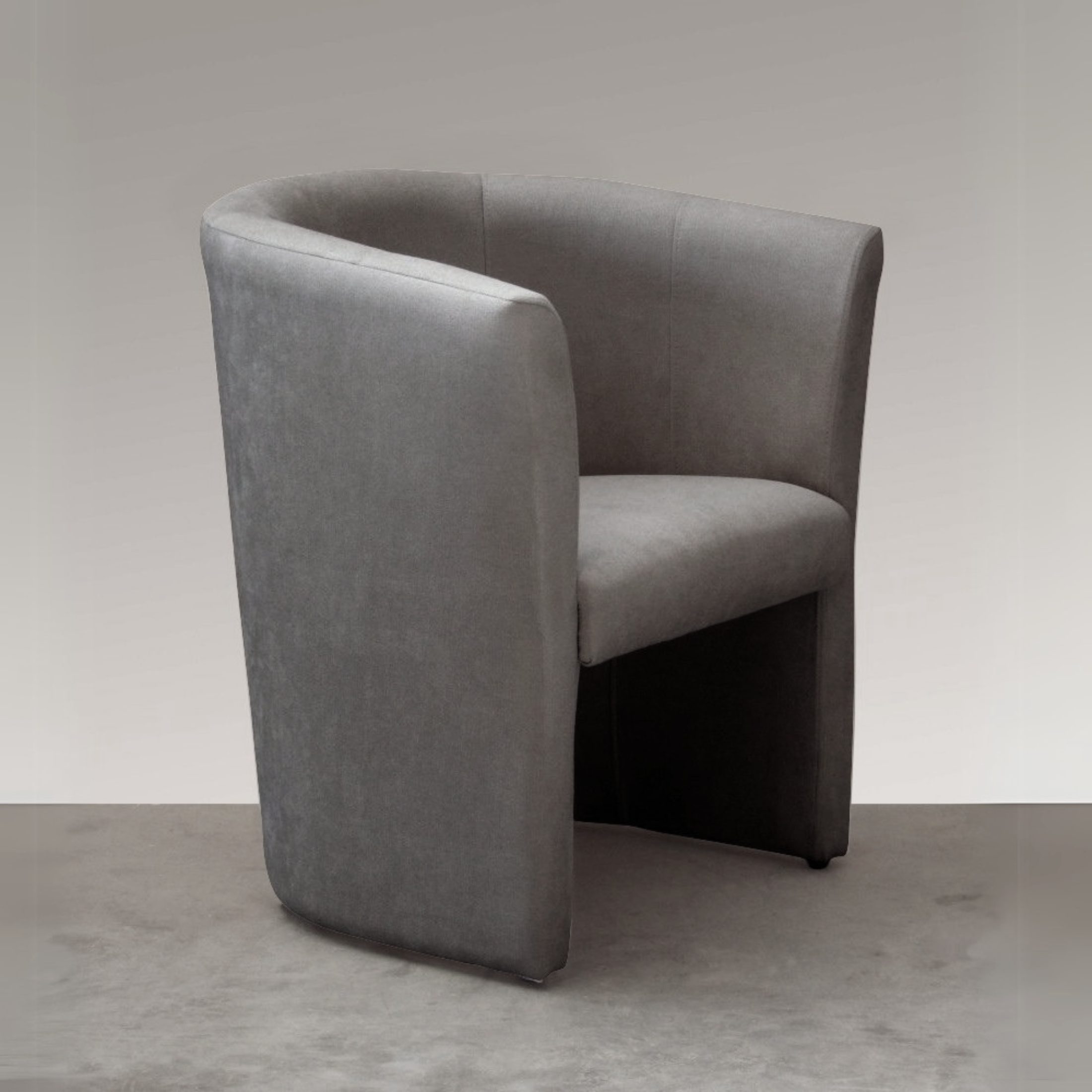 Modern fabric armchair "Belize" with wooden frame cm 63.5x62.5 76h