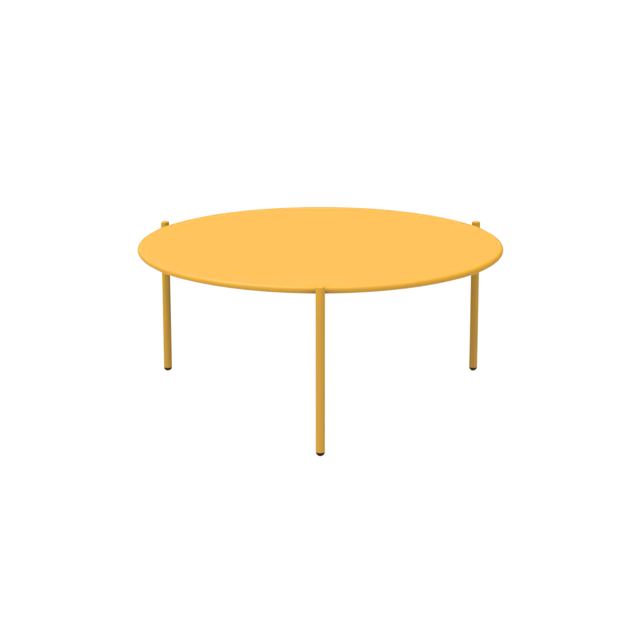 "Aria2" round metal coffee table, stackable garden table, 90x90 cm, 40 cm high