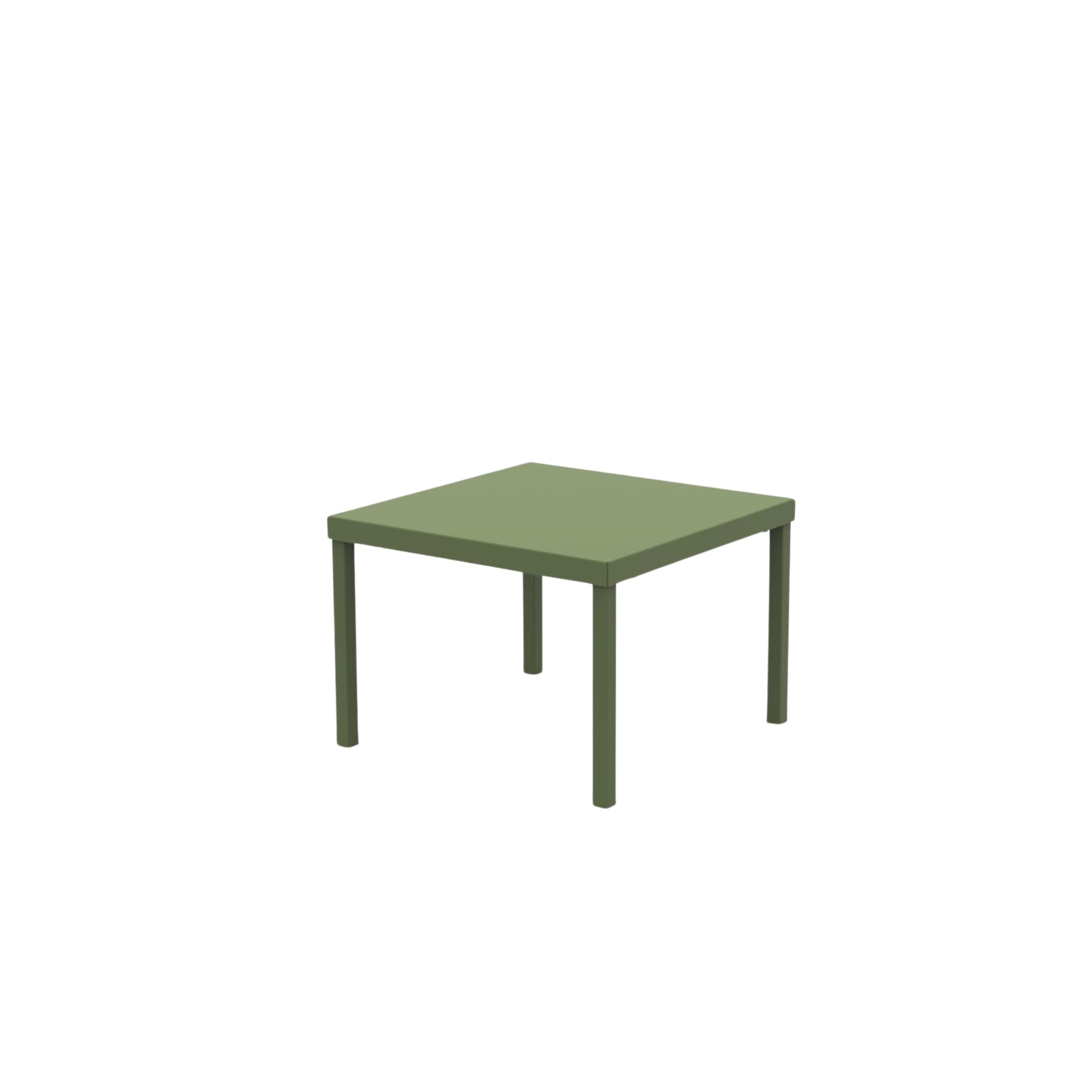 "Alice3" stackable square metal garden table, 40x40 cm, 38.5 cm high