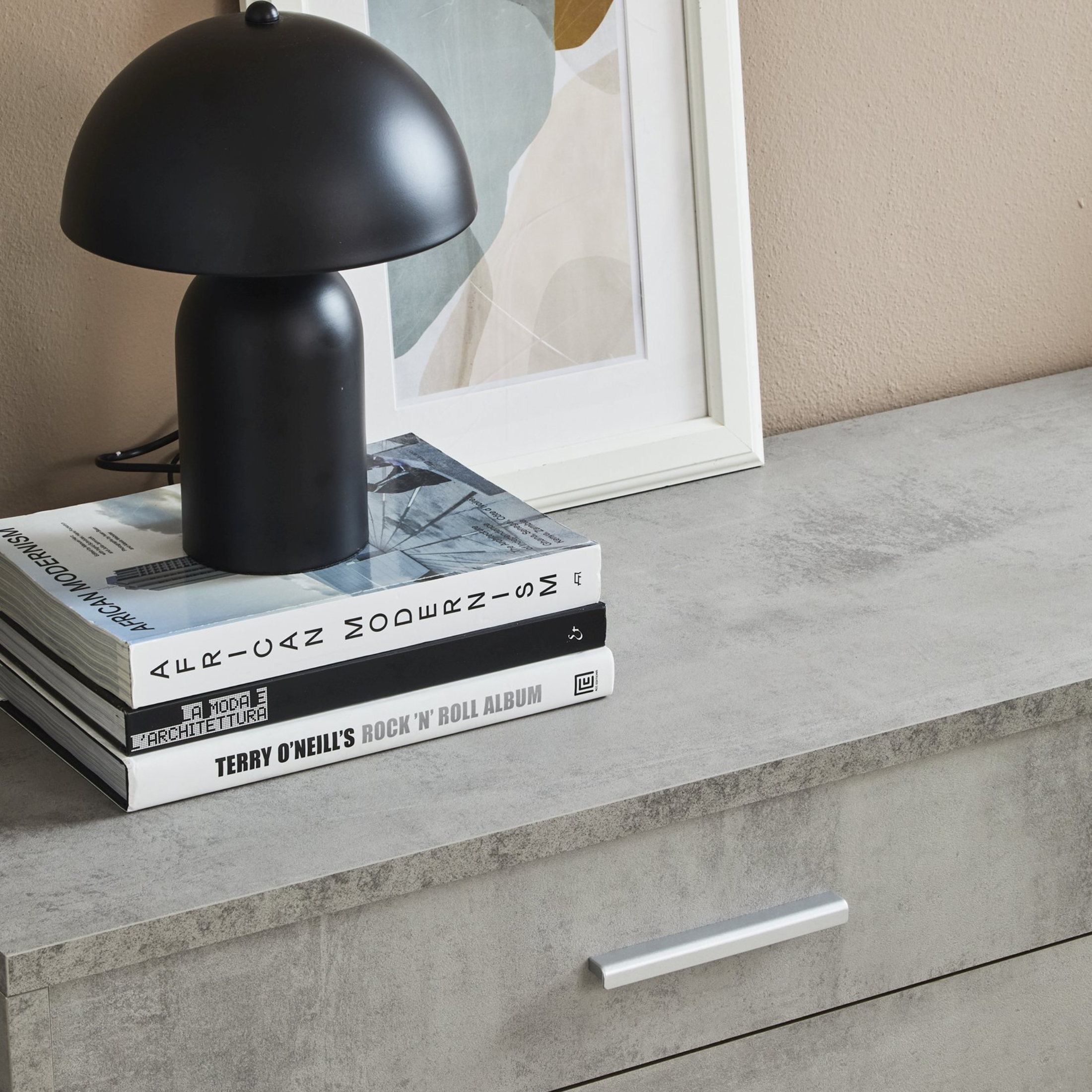 "Pedro" modern wooden 4-drawer entrance cabinet, 179x47 cm, 50 cm high