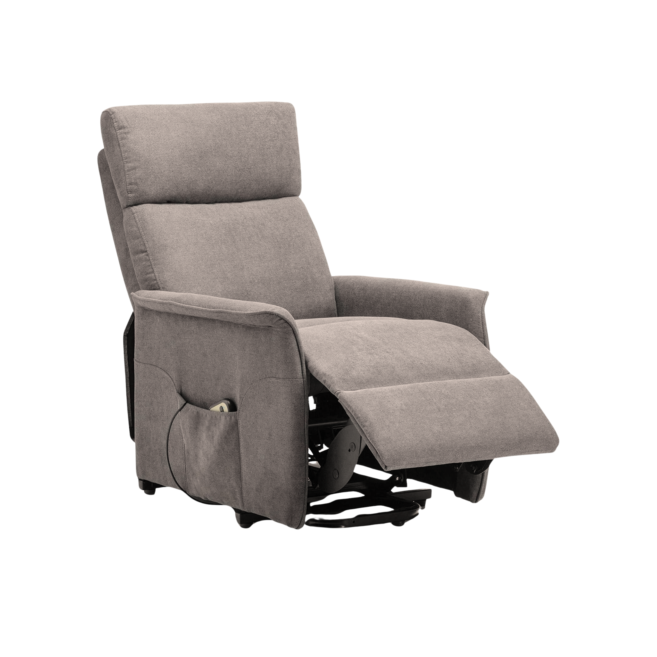 "Relax" reclining armchair with lift function in enjoy fabric, 66x90 cm, 97h