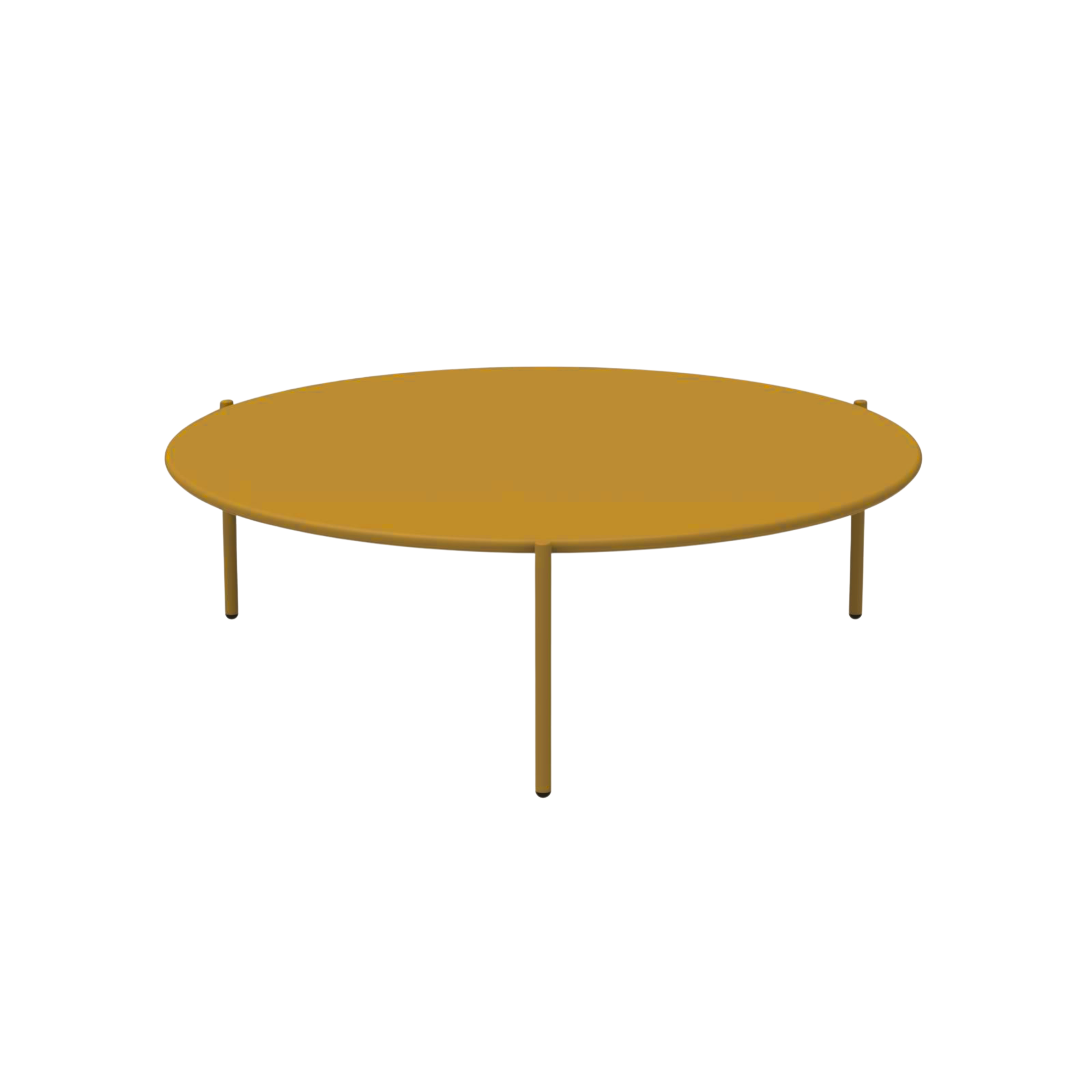 "Aria3" round metal coffee table, stackable garden table, 110x110 cm, 35 cm high