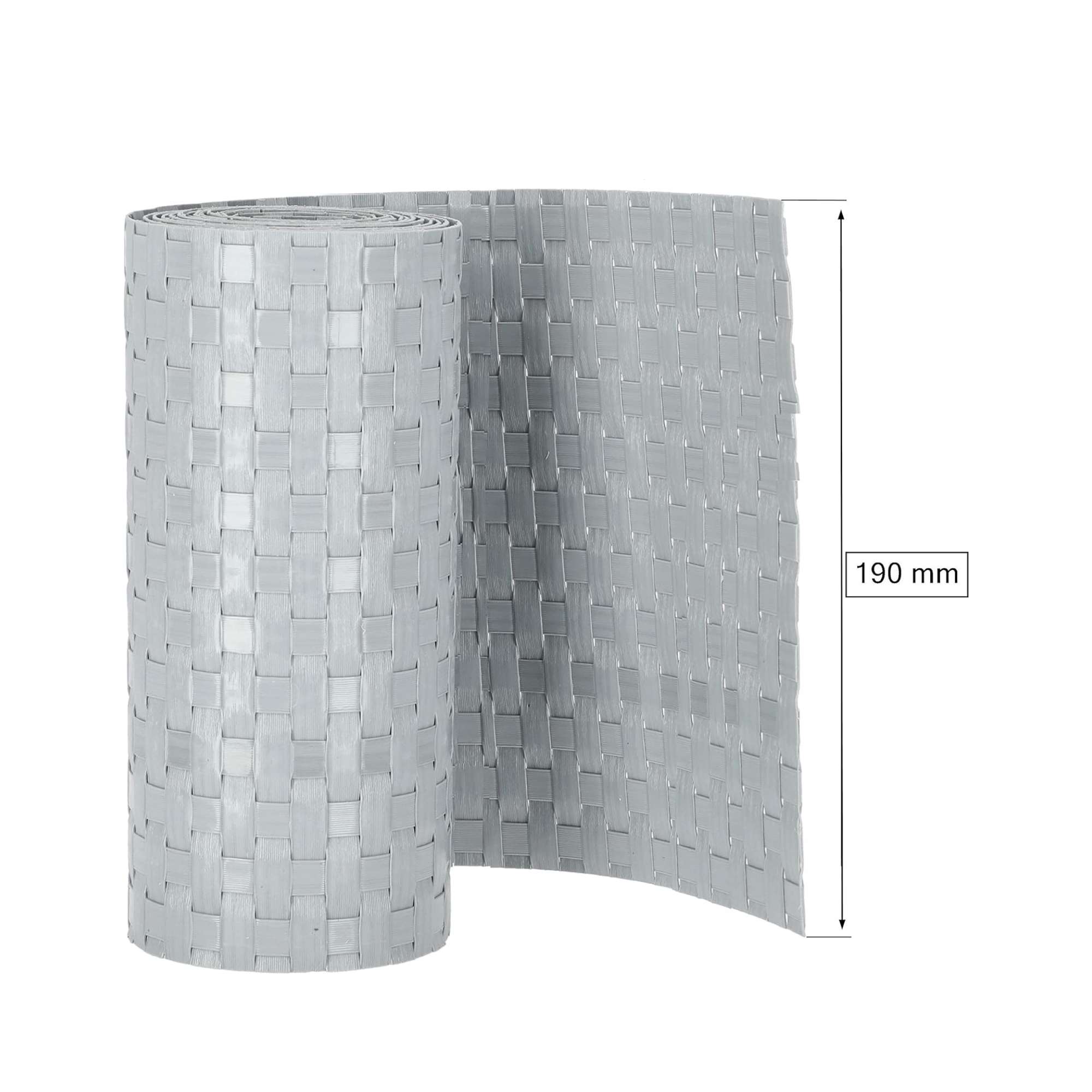 "Temp" rattan-effect privacy screen in a double-sided roll, 19 x 255 cm