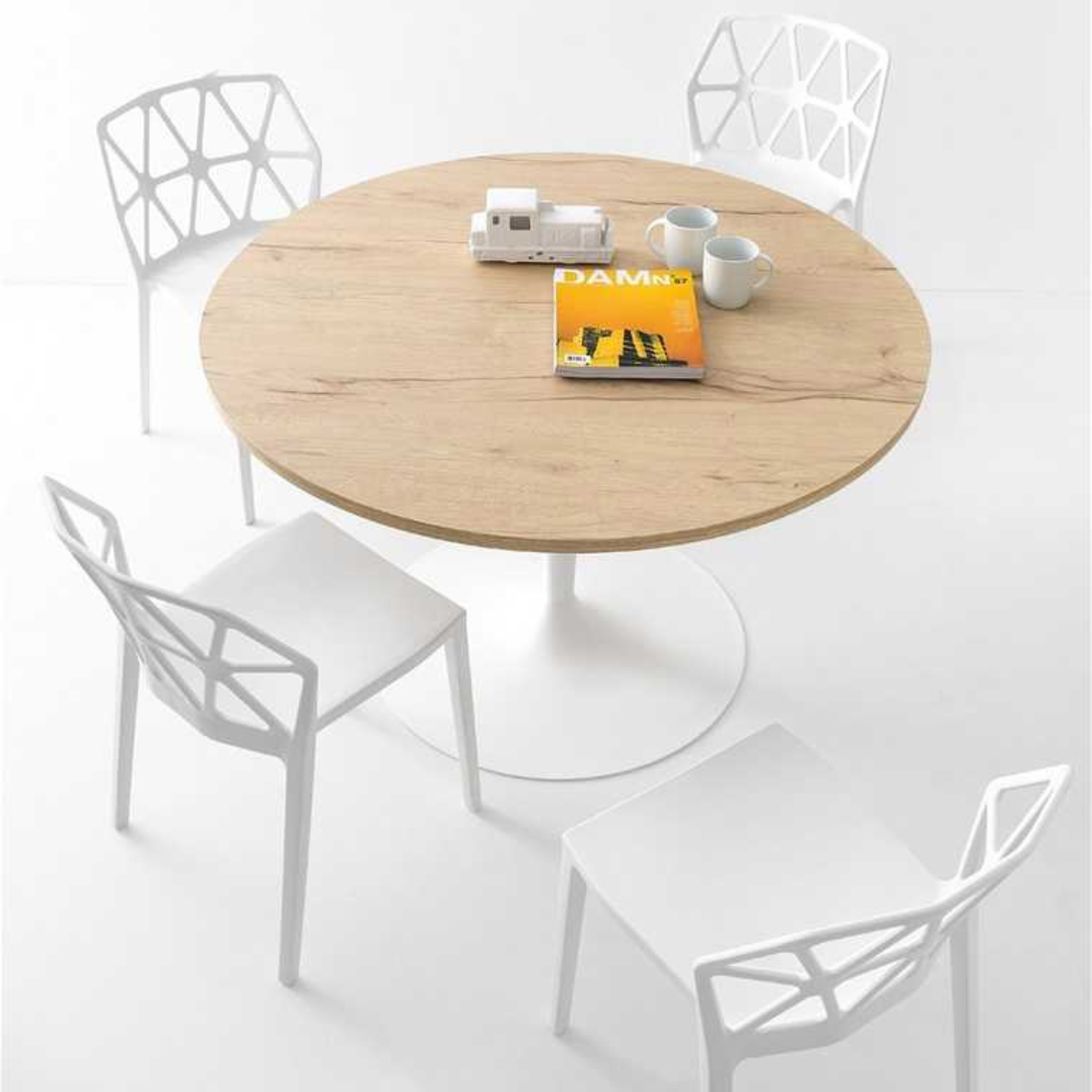 Set of modern living room chairs "Alchemia" in polypropylene cm 49.5x51 79h