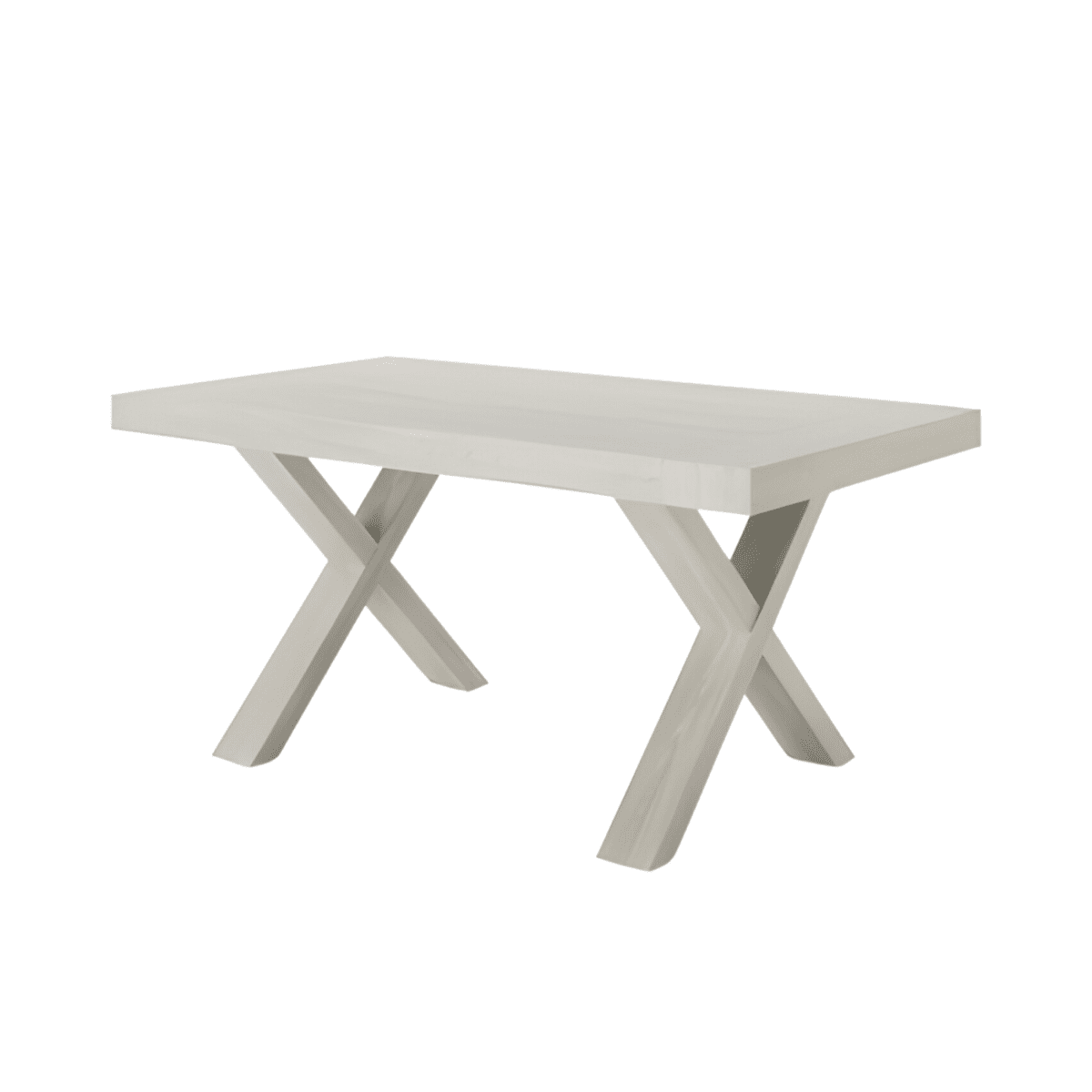 Tavolo allungabile da pranzo "Barton" con allunghe in laminato effetto legno cm 160/260x90 76h - MondoViro