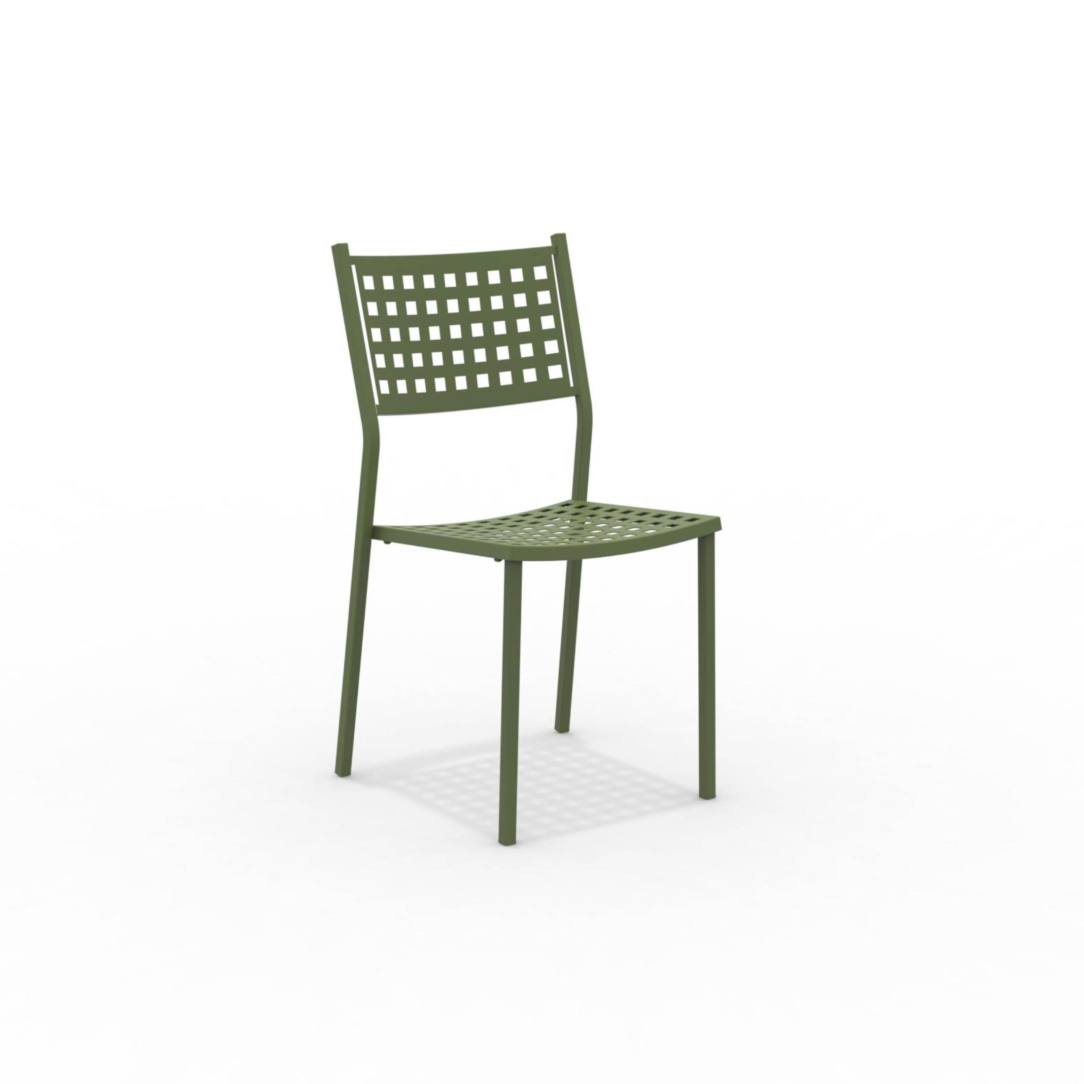 Set of stackable metal garden chairs "Alice" without armrests, 43x48 cm, 85 cm high