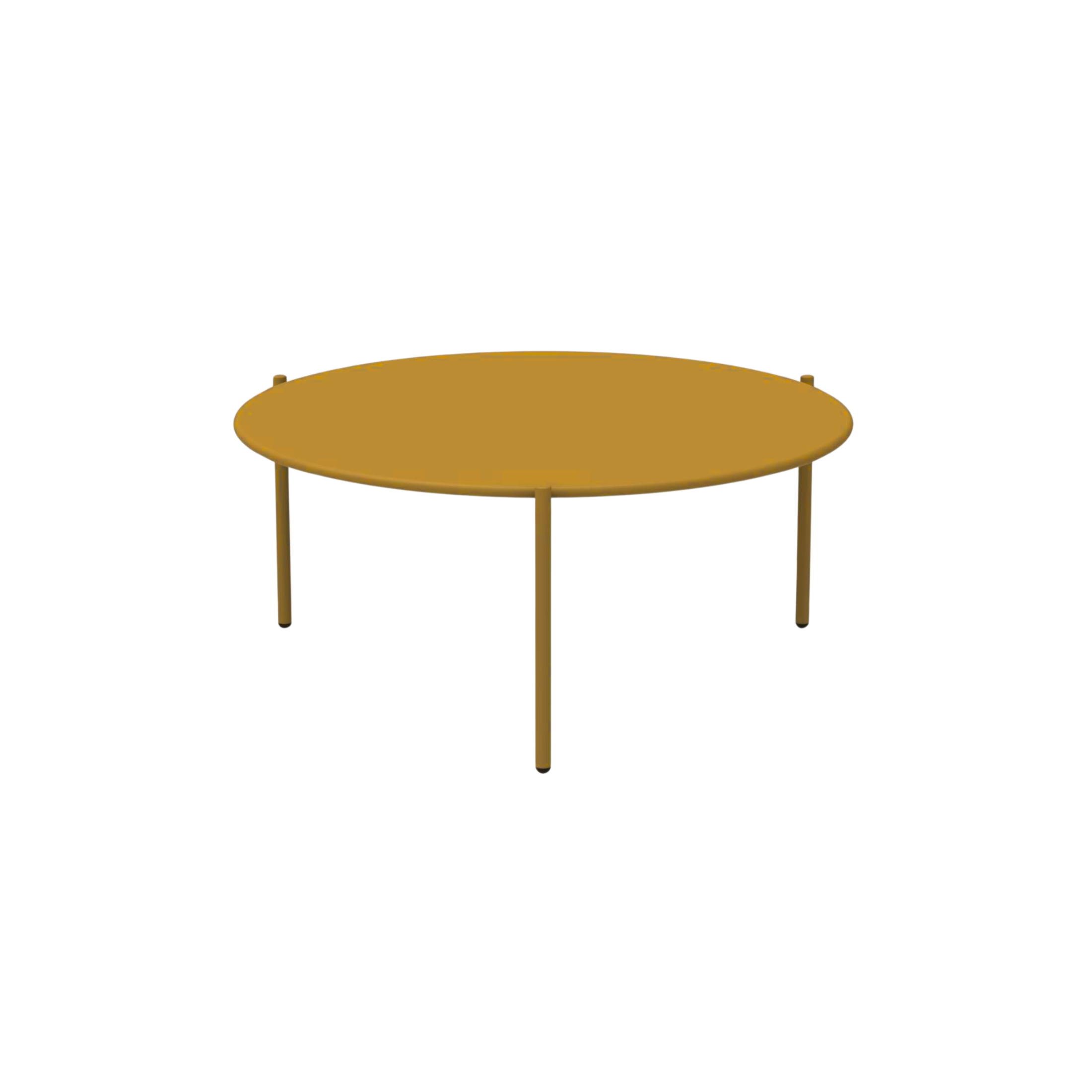 "Aria2" round metal coffee table, stackable garden table, 90x90 cm, 40 cm high