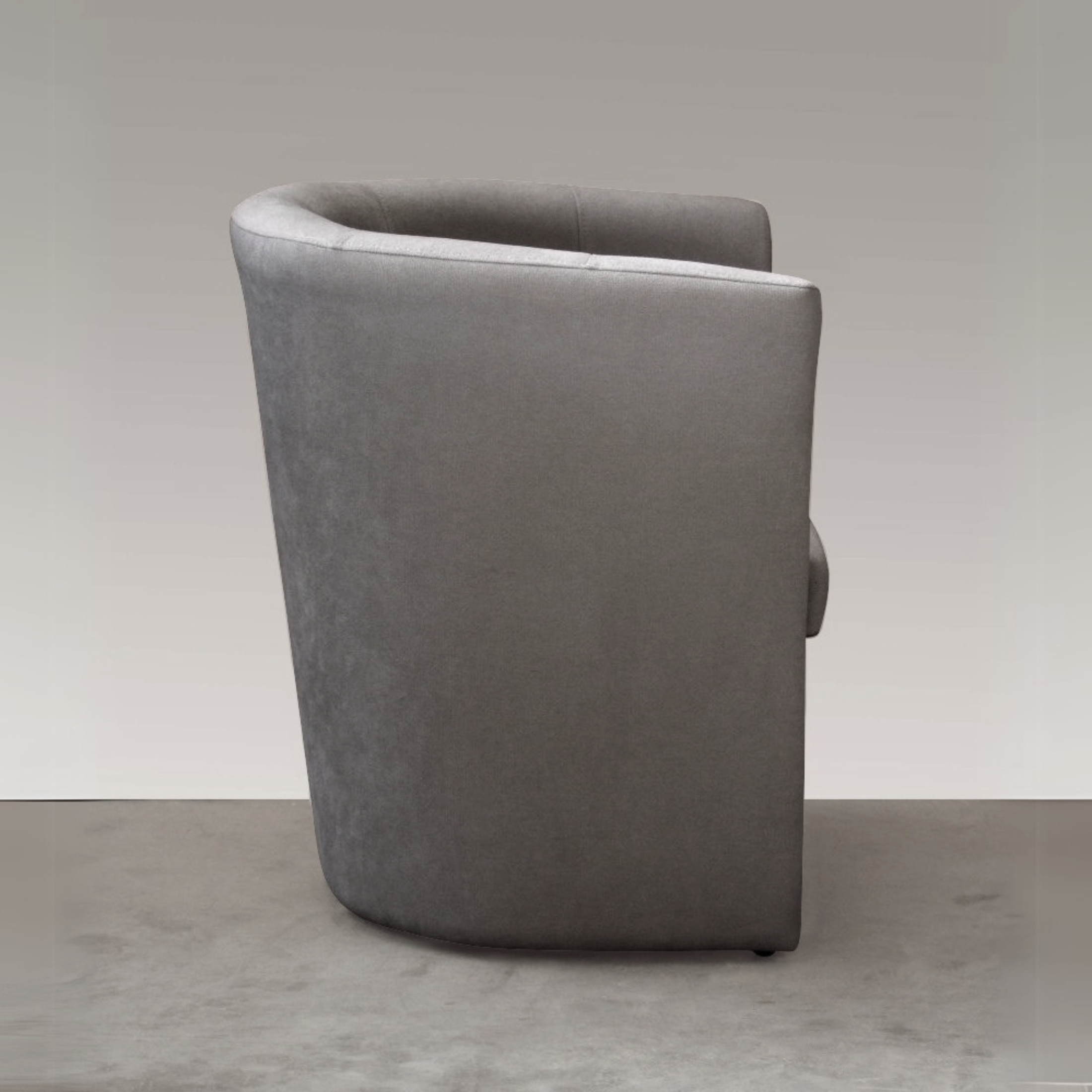 Modern fabric armchair "Belize" with wooden frame cm 63.5x62.5 76h