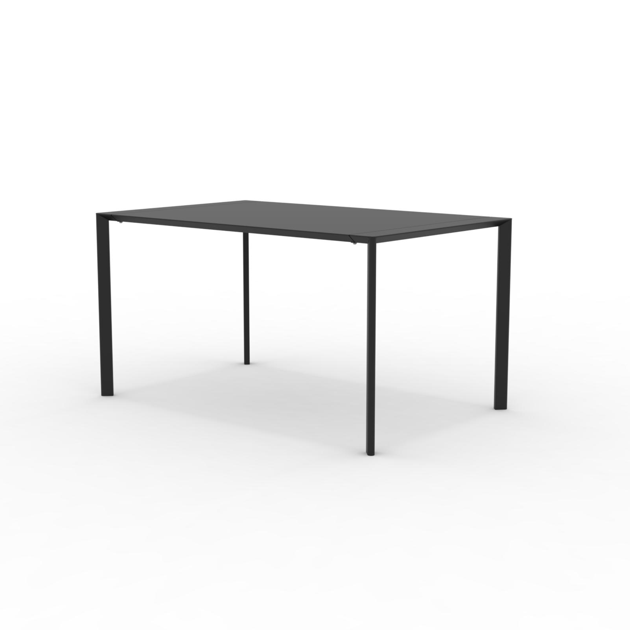 Tavolo quadrato in metallo "Fox1" per giardino impilabile cm 80x80 75h