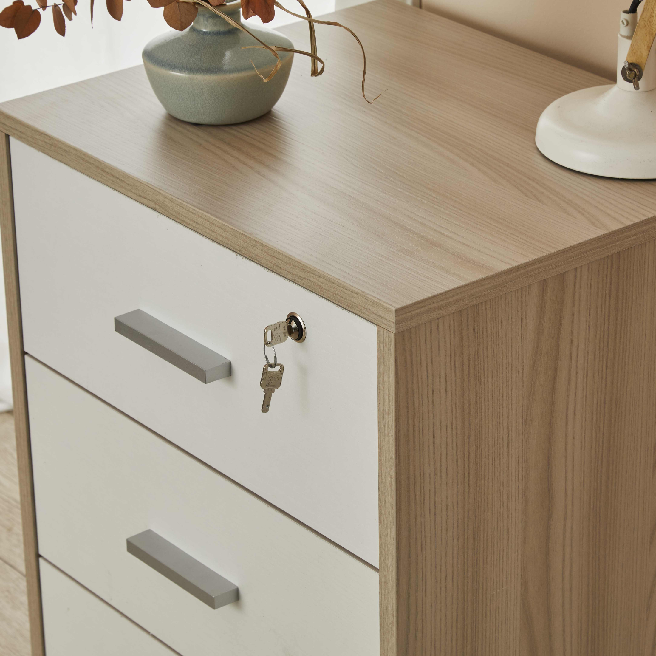 3-drawer "Drop" desk unit with wheels, 50x41 cm, 70 cm high