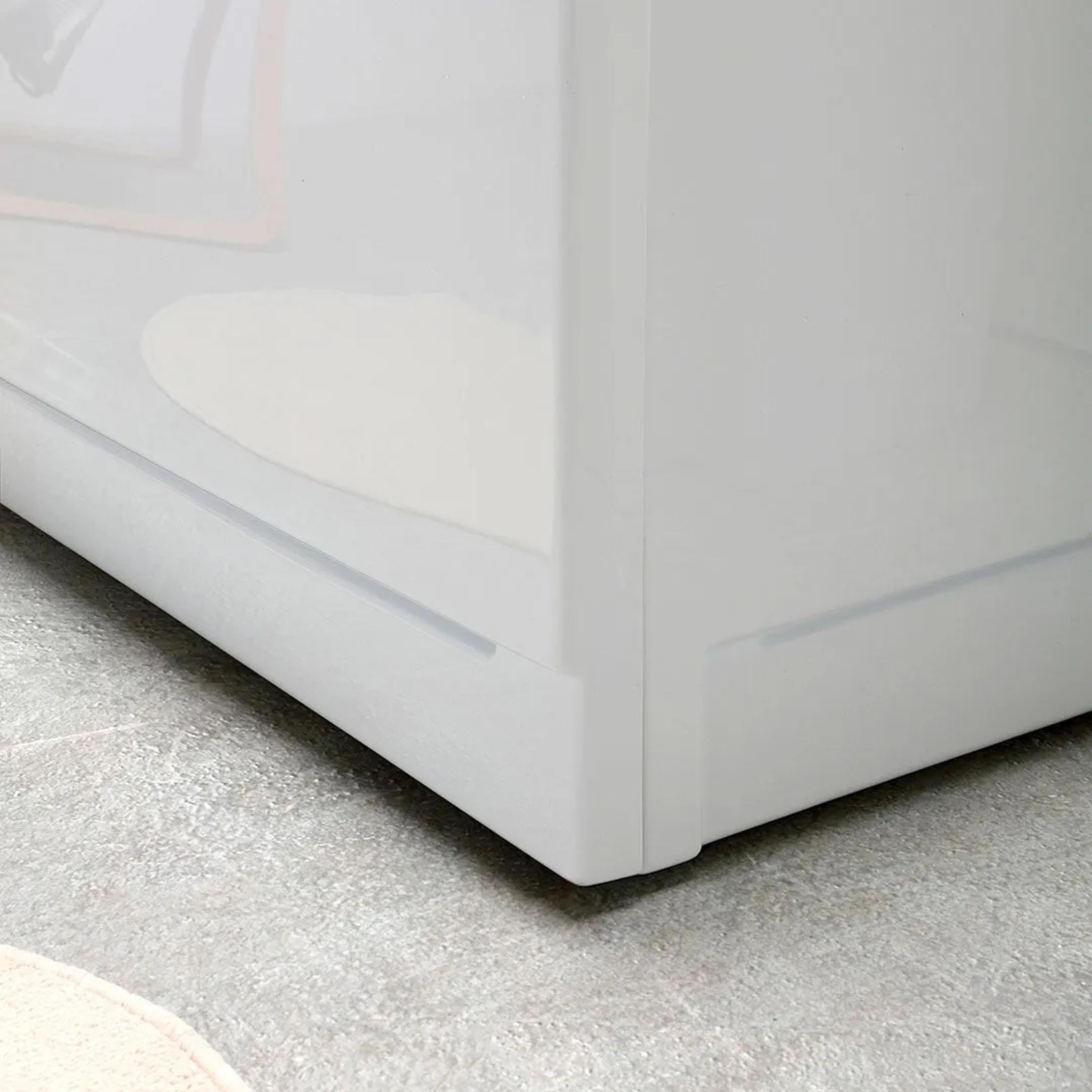 "Agata" corner whirlpool bathtub in acrylic, 170x75 cm, 56h