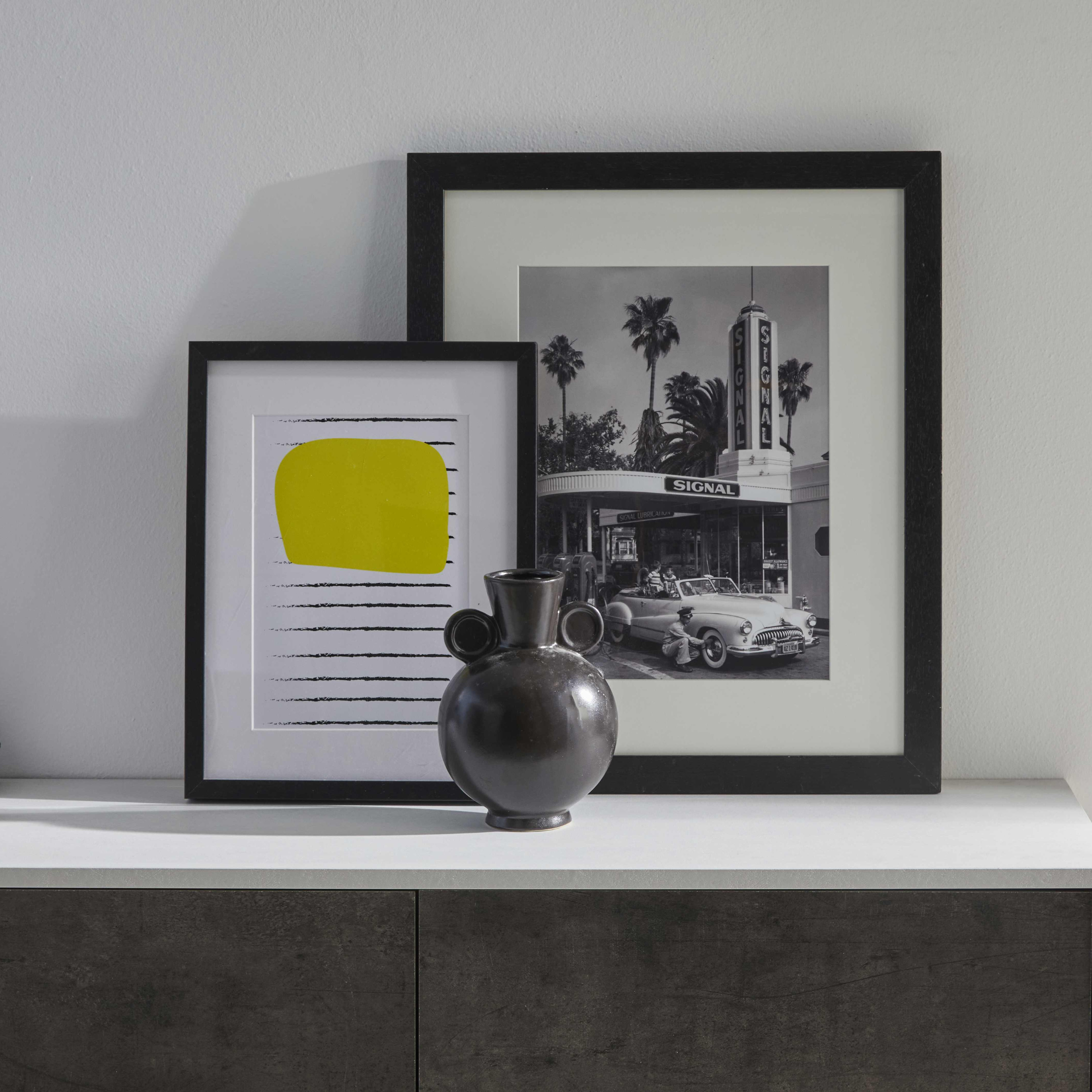 "Alex" 3-door wooden cabinet, push-pull sideboard, 177x41 cm, 74h