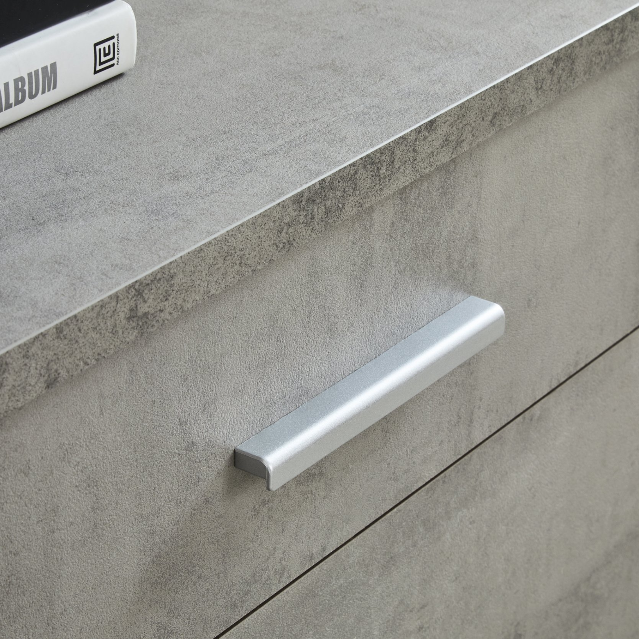 "Pedro" modern wooden 4-drawer entrance cabinet, 179x47 cm, 50 cm high