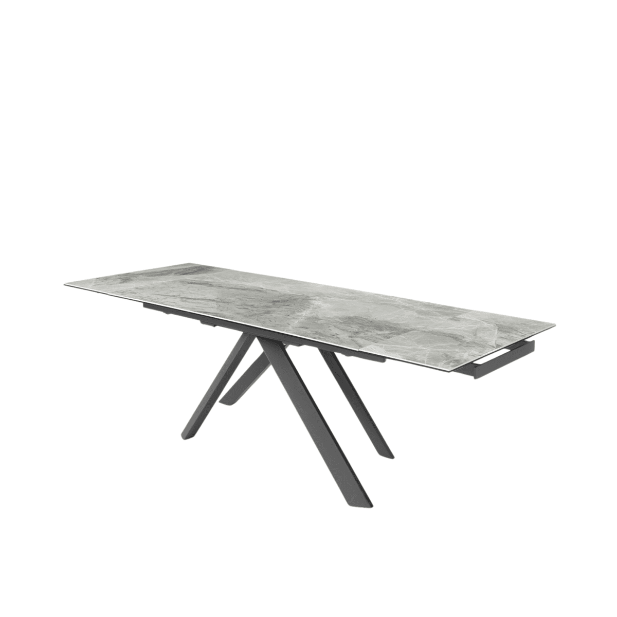 Tavolo allungabile moderno da pranzo "Caio" con piano in grès porcellanato - MondoViro