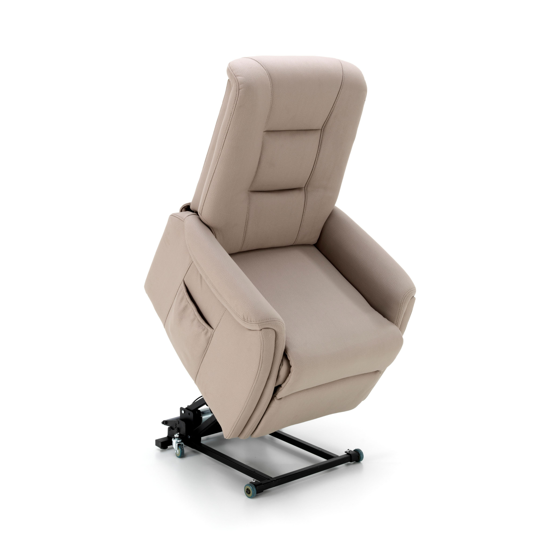 Beige reclining armchair "Elisa" lift function 1 motor cm 75x90 107h