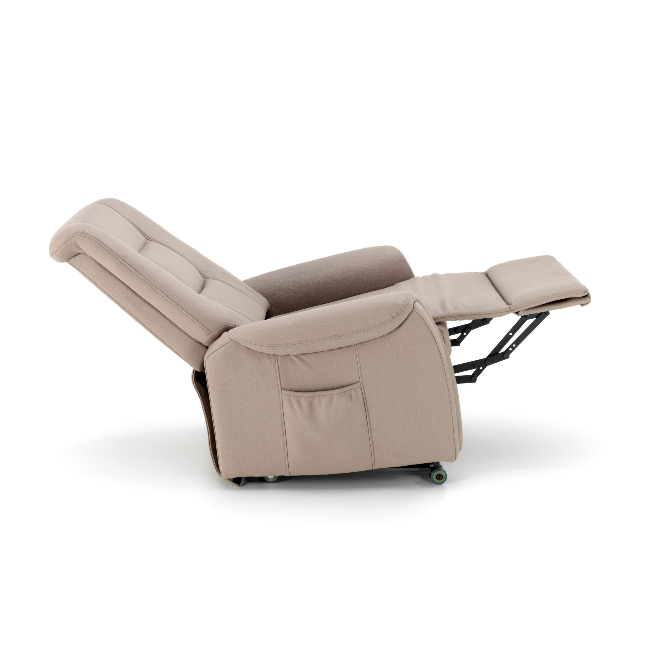 Beige reclining armchair "Elisa" lift function 1 motor cm 75x90 107h