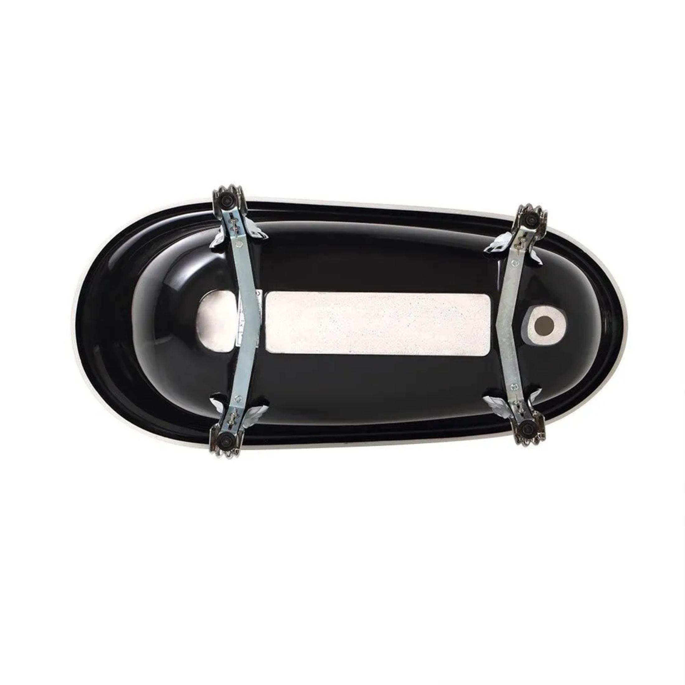 Classic freestanding bathtub "Romanza" in recomposed marble 168x76 cm 55h