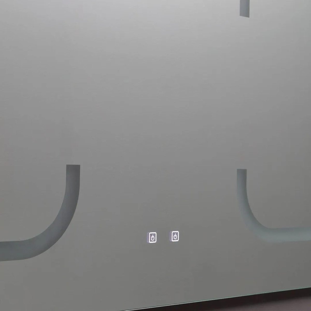 Specchio a led da bagno "Luce" a doppia postazione in alluminio cm 180x80h - MondoViro