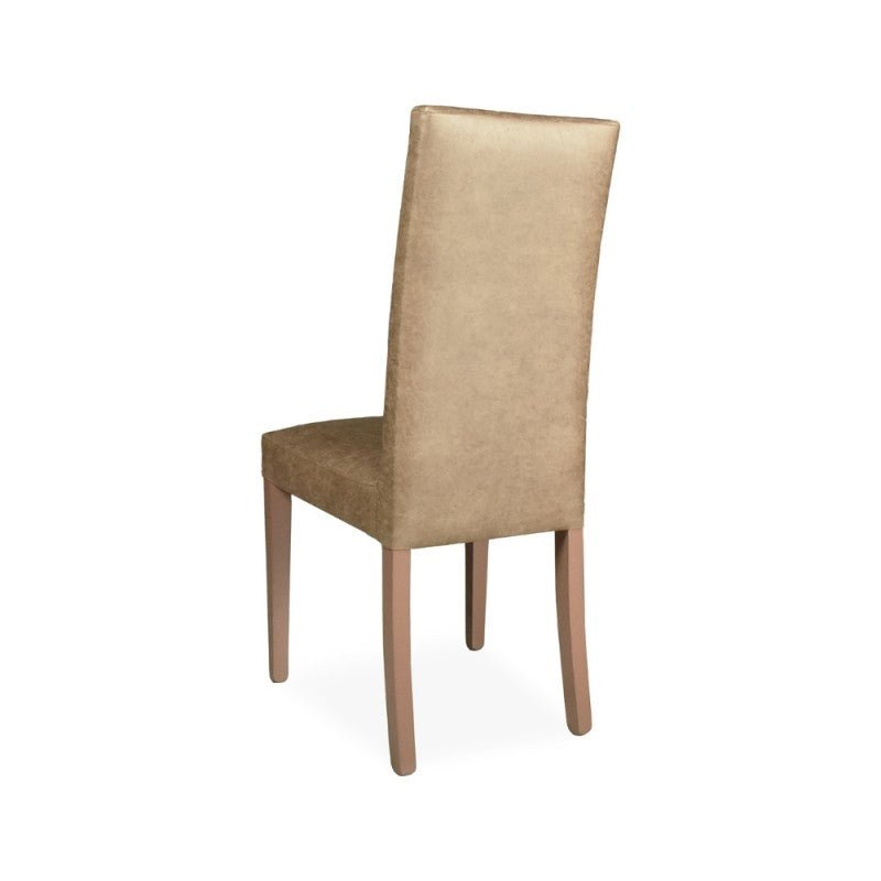 Set di sedie da pranzo "Montecarlo" imbottite in tessuto e gambe in tinta cm 47x46 101h - MondoViro