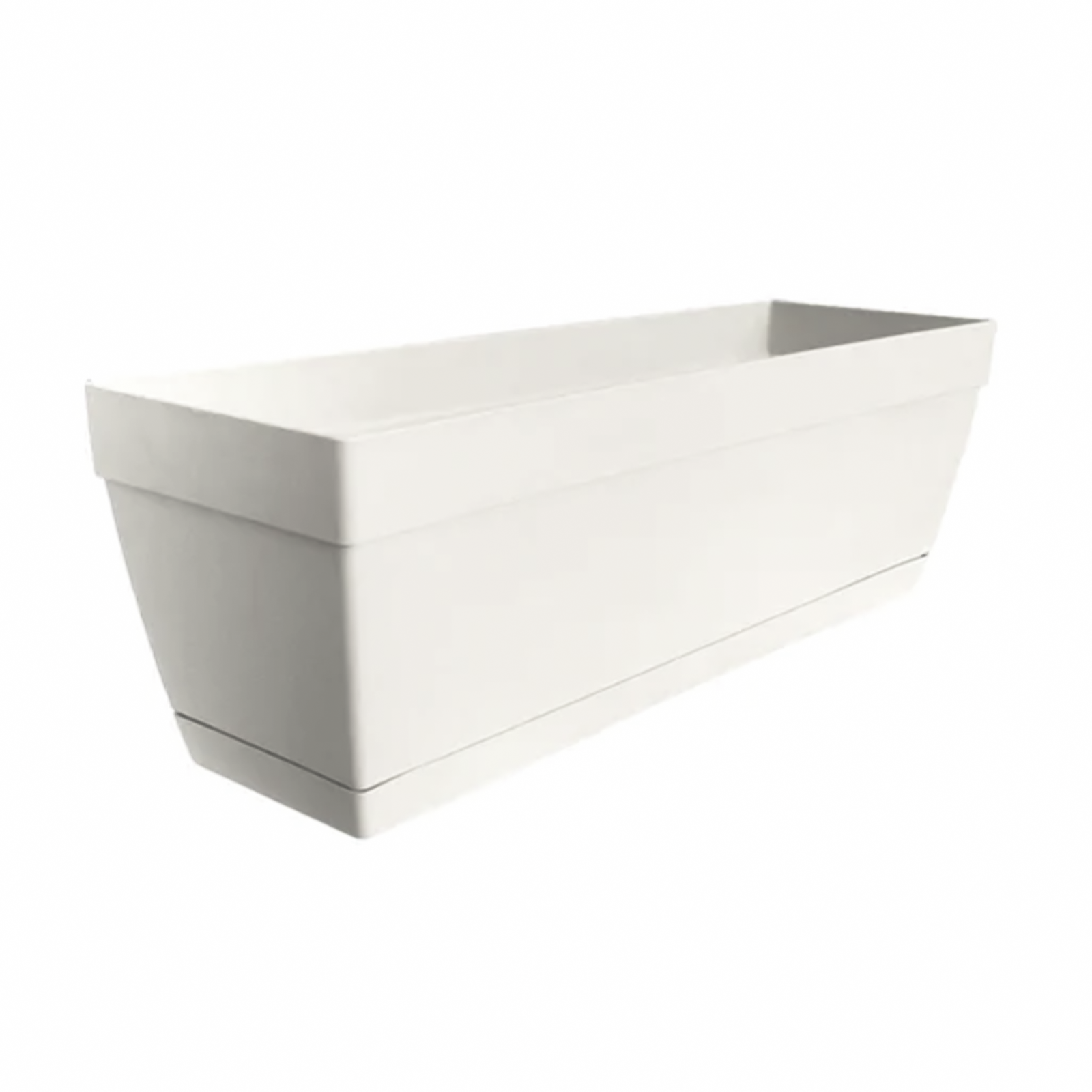 Vaso fioriera in plastica Atlanta per esterno con riserva d'acqua