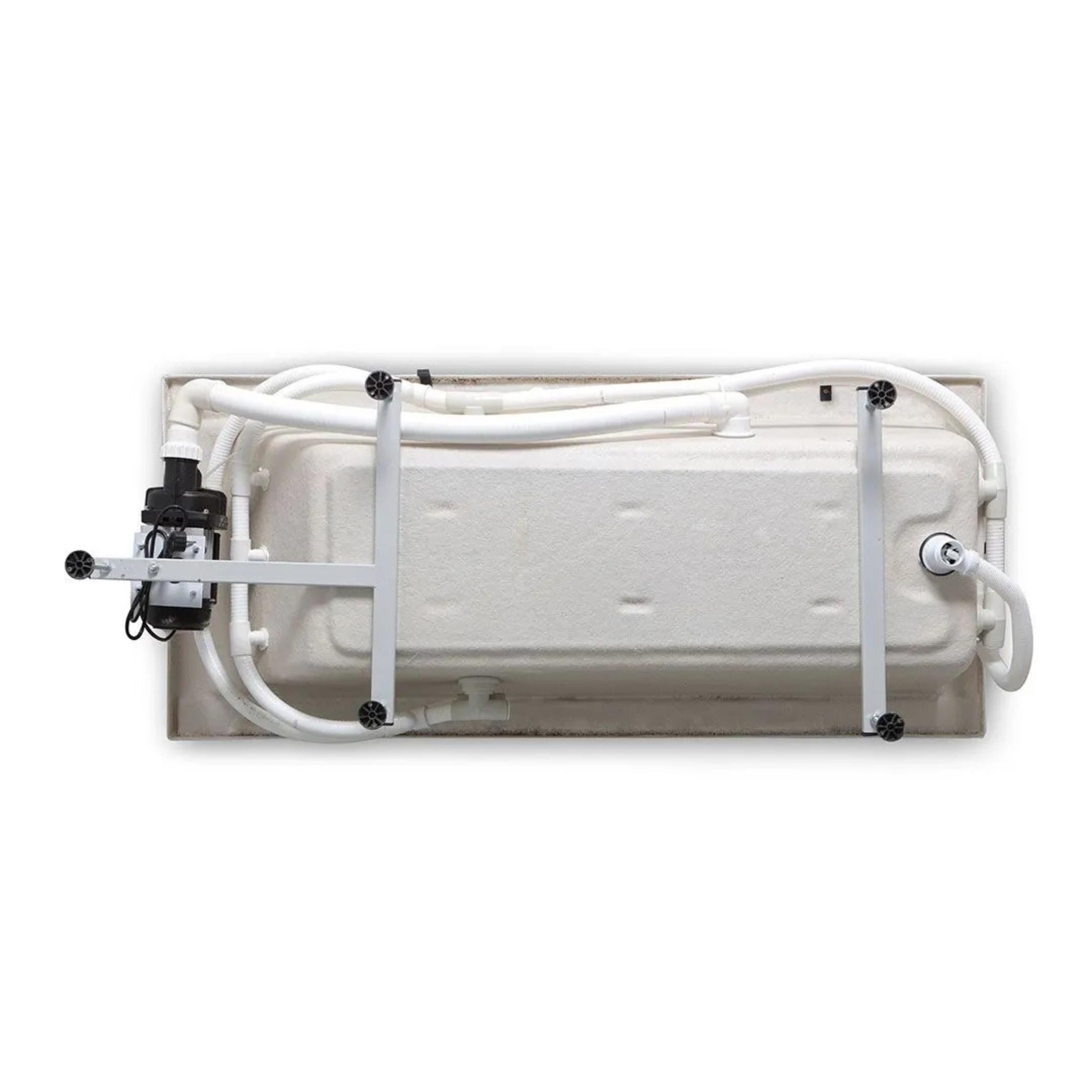 "Agata" hydromassage bathtub built into 3 acrylic walls, 170x75 cm, 56 cm high