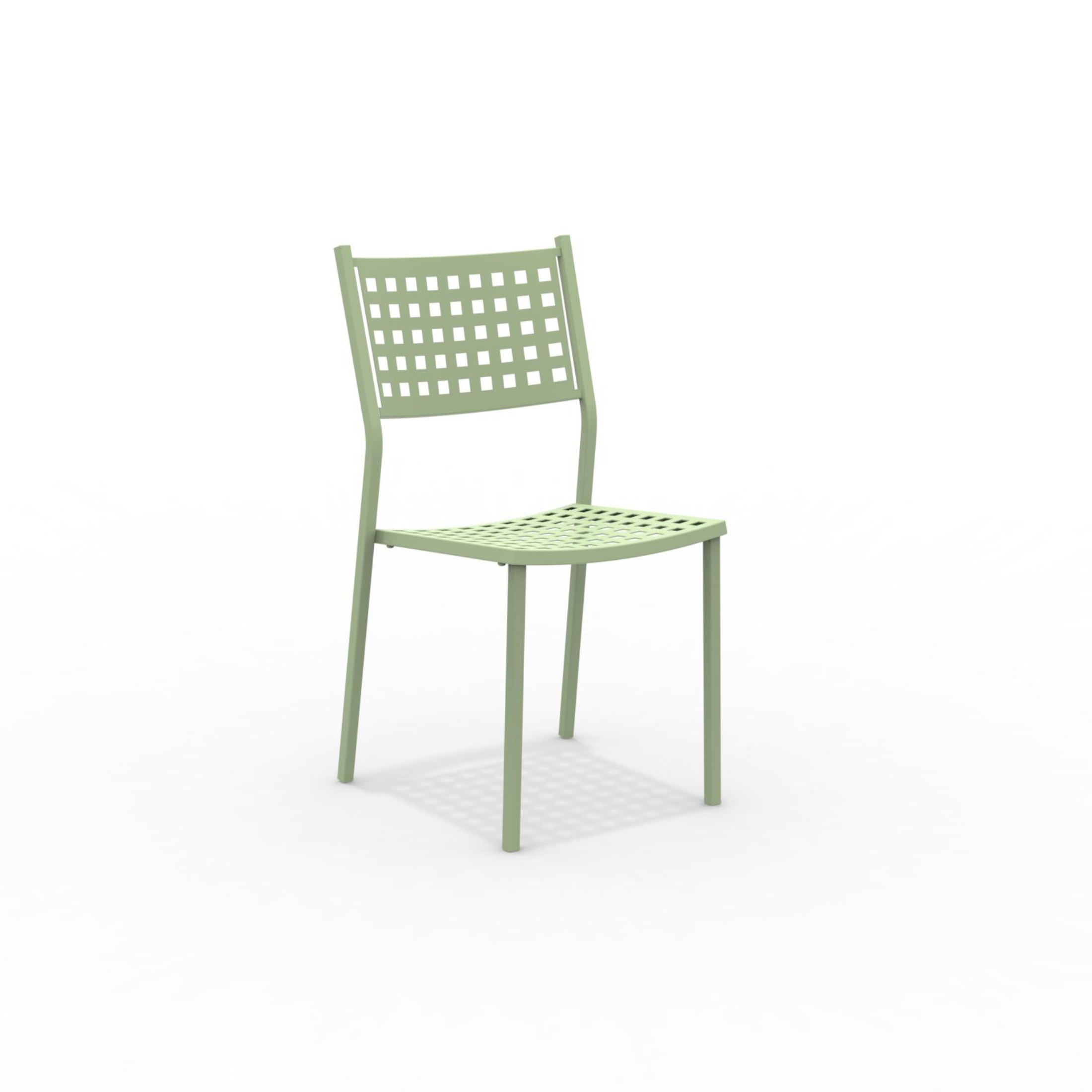 Set of stackable metal garden chairs "Alice" without armrests, 43x48 cm, 85 cm high