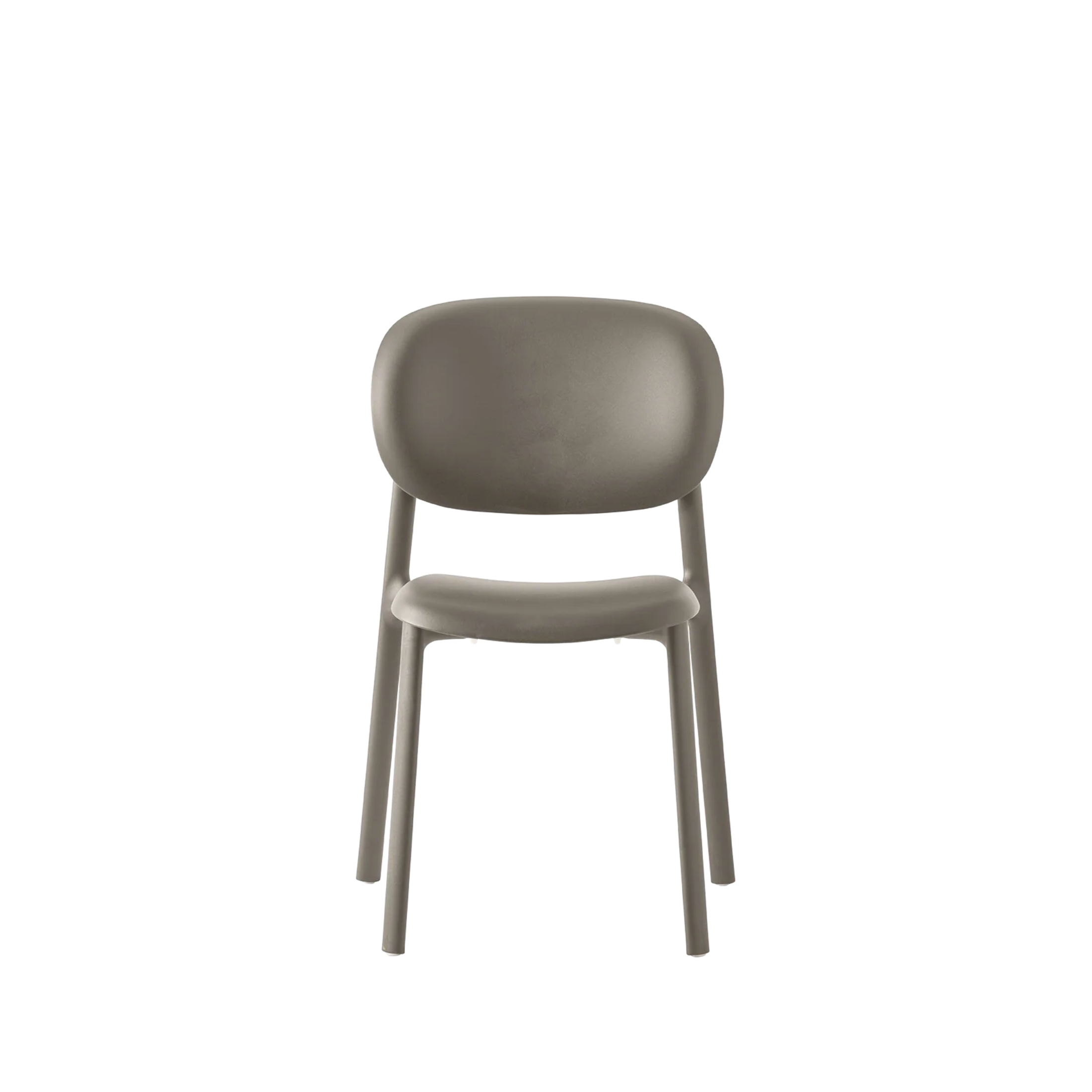 "Zero" modern living room chair in recycled polypropylene 53x53 cm 82h