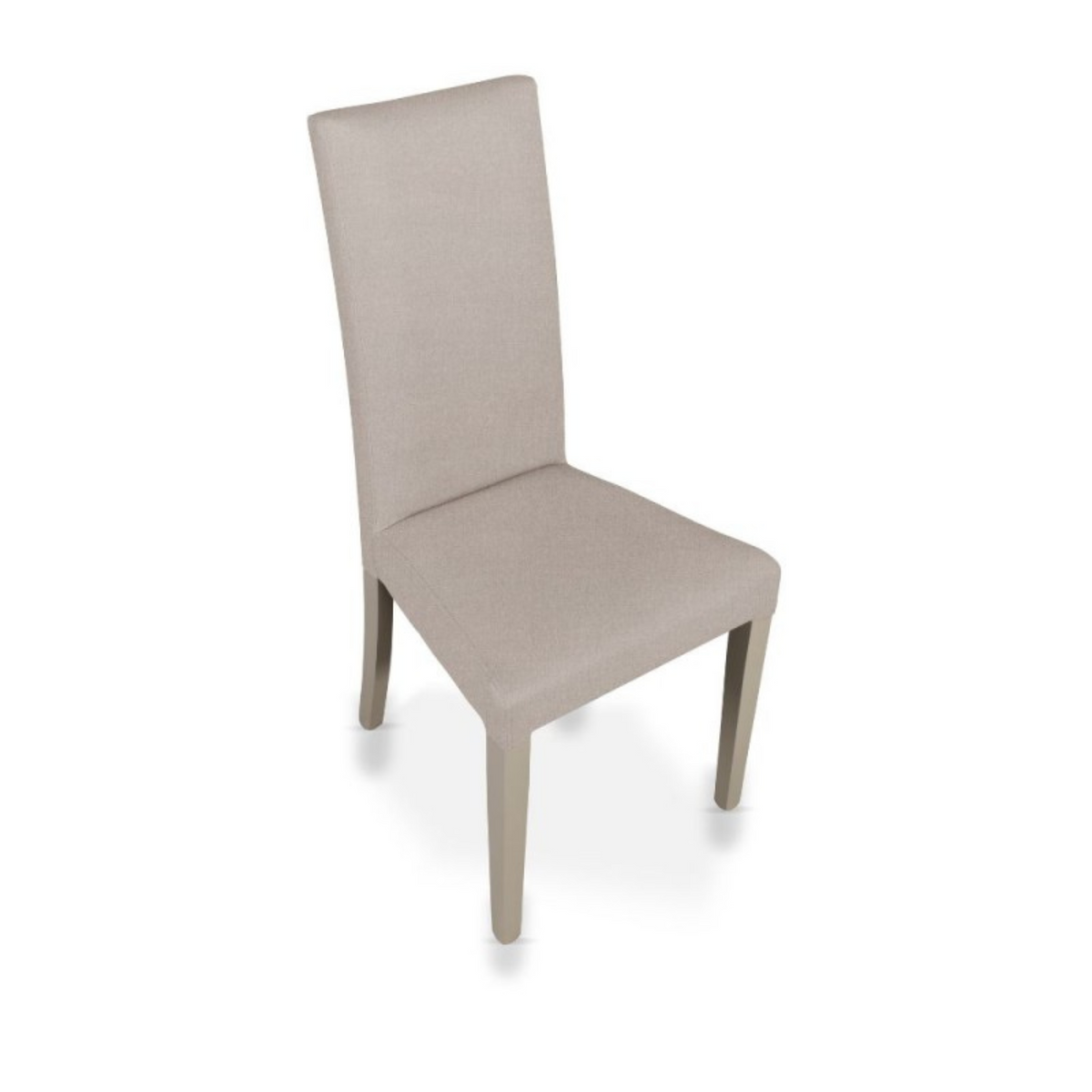 Set of "Nancy" dining chairs upholstered in Soro fabric with wooden legs, 47x47 cm, 101h