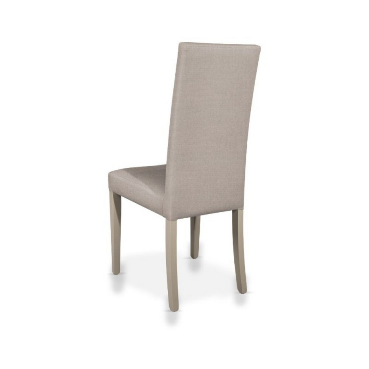 Set of "Nancy" dining chairs upholstered in Soro fabric with wooden legs, 47x47 cm, 101h