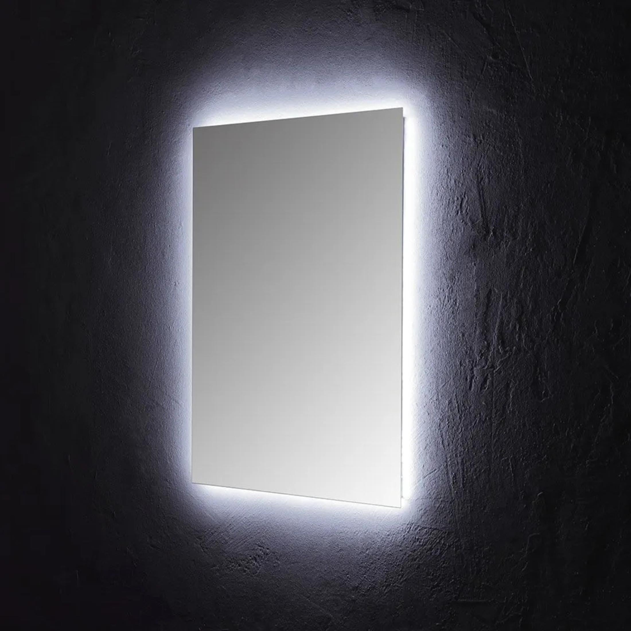 Reversible "Pasadena" rectangular backlit LED mirror