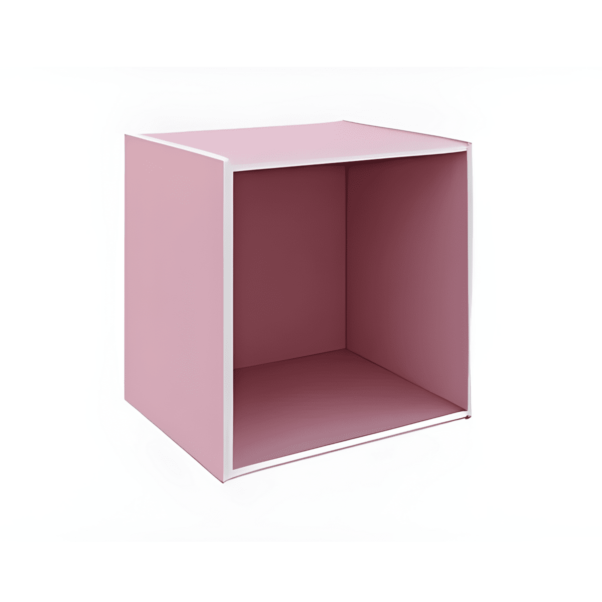 Mensola a giorno colorata "Cubo" in legno cm 35x35 29h - MondoViro