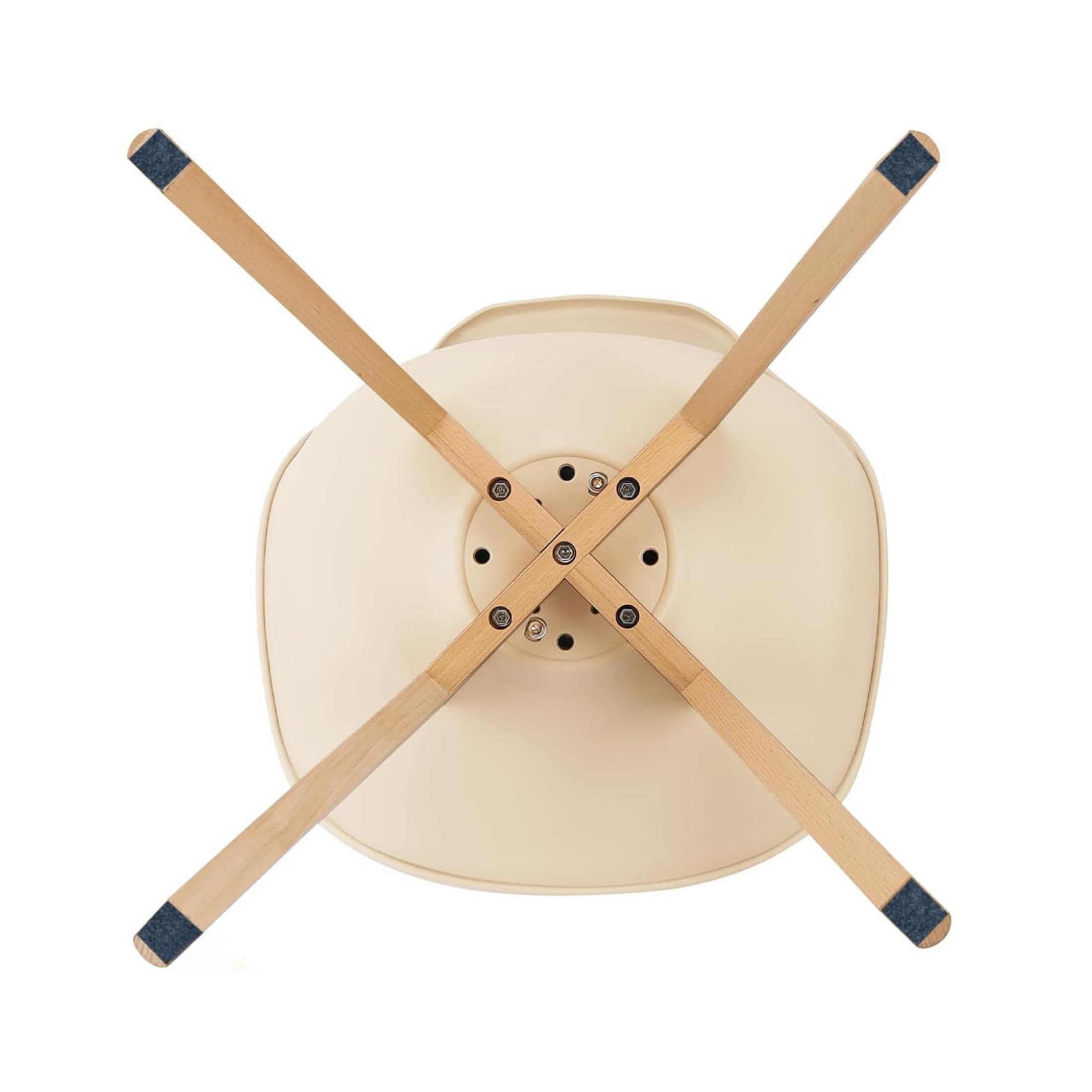 Set of padded chairs in imitation leather "Stilezze" armchairs with wooden legs cm 52x48.5 82h