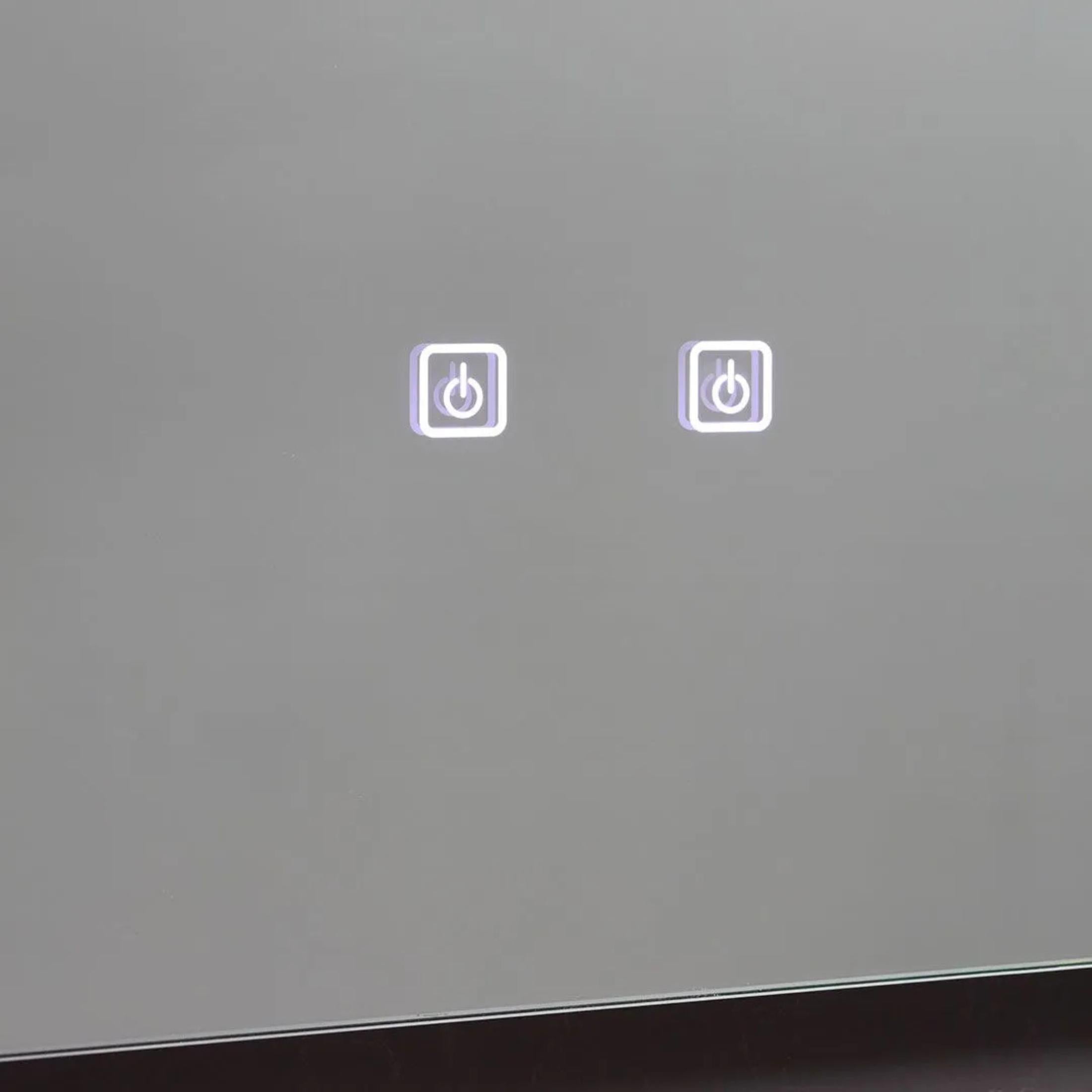 "Luce" double-sided LED bathroom mirror in aluminum, 180x80 cm.