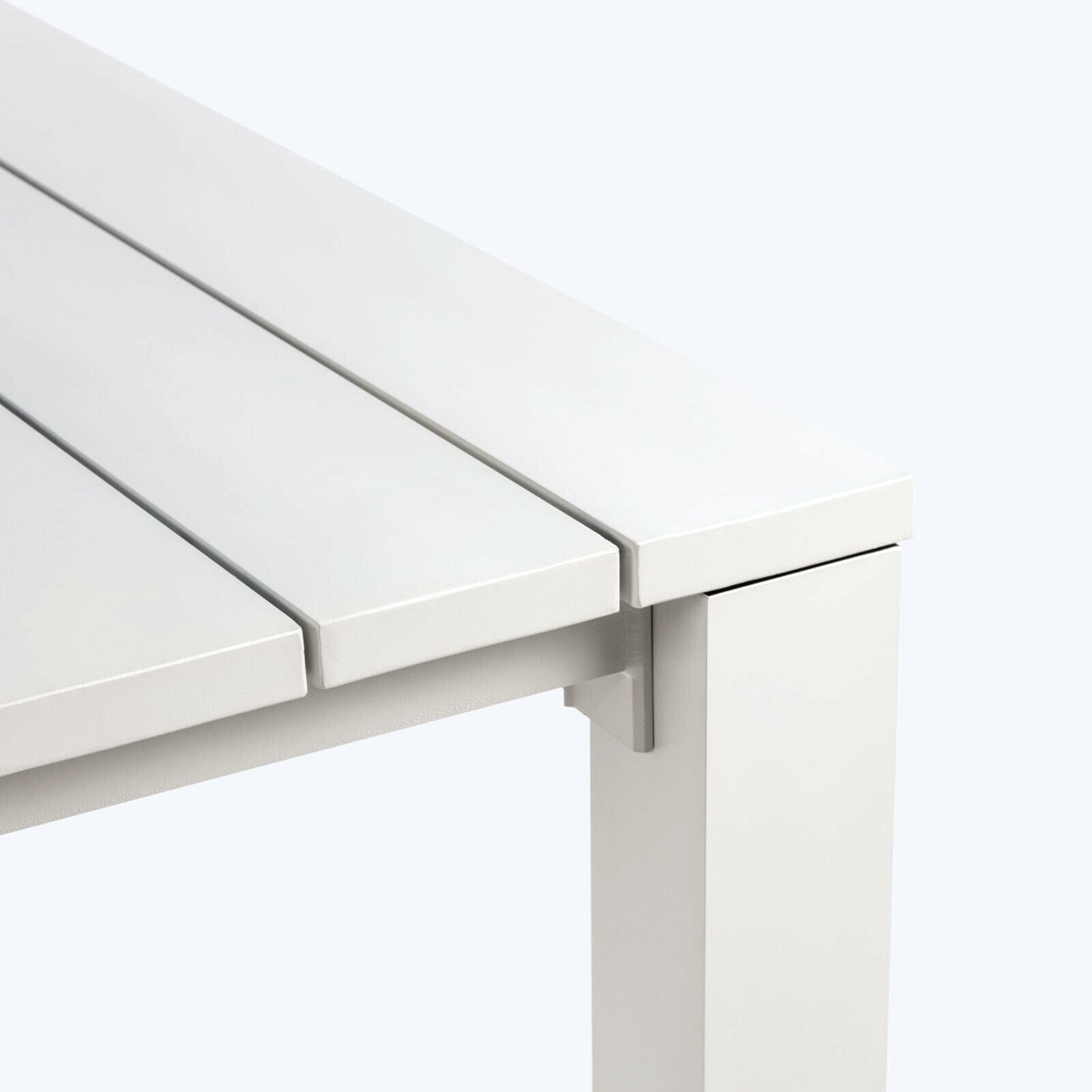 "Bali" resin garden table with wood-effect slats, 78x78 cm, 72 cm high