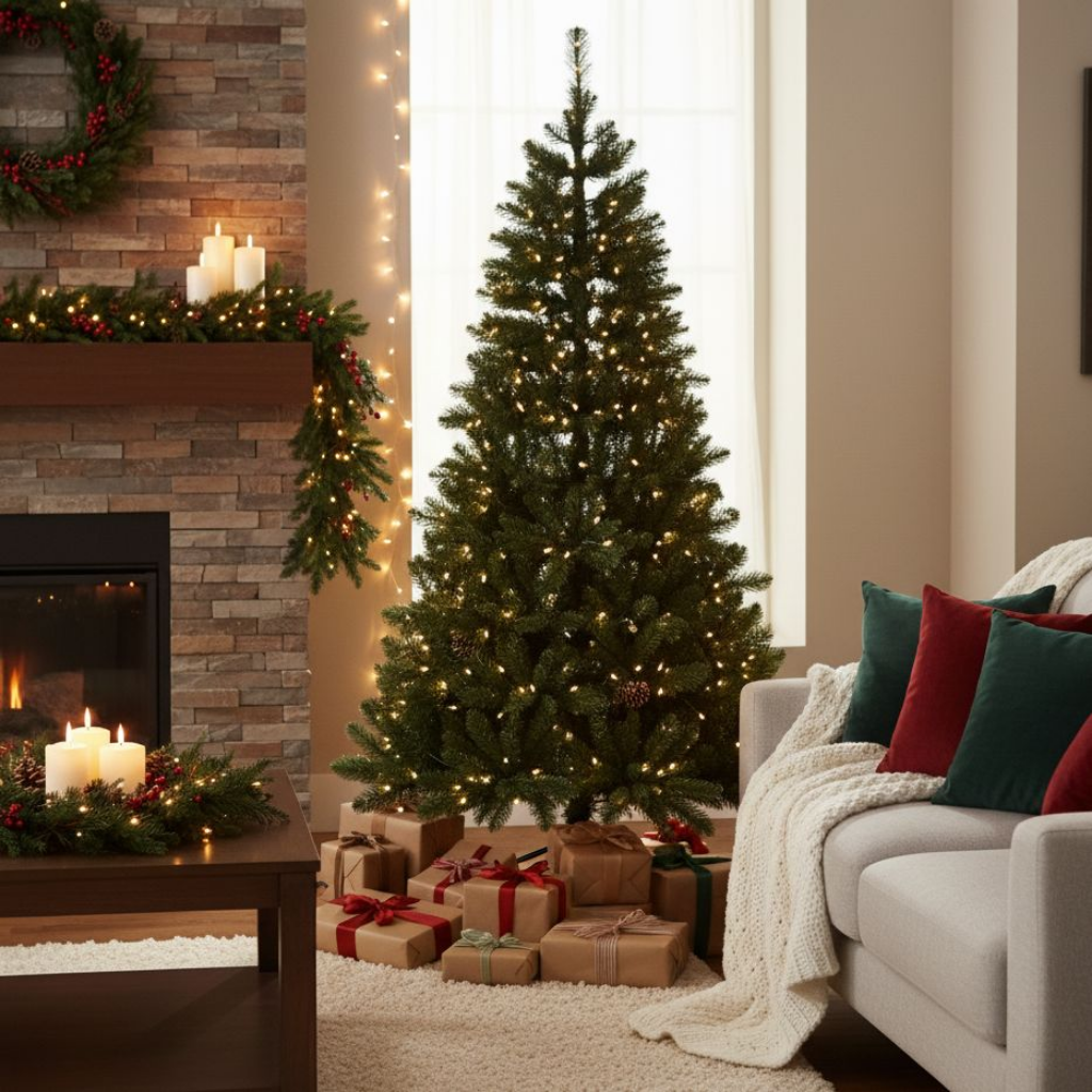 Modern Christmas tree "Tenerife" made of high-quality PVC with a realistic effect