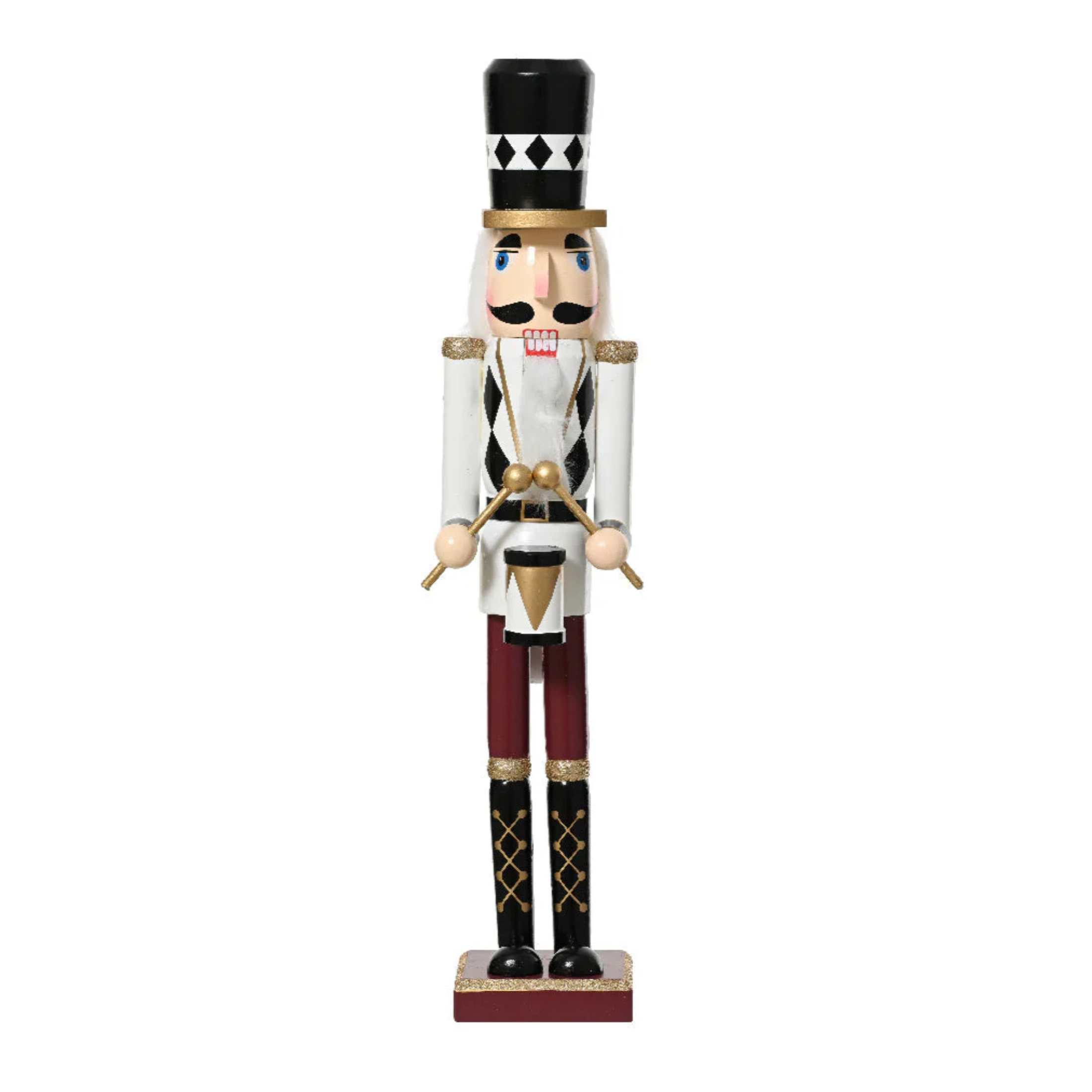 Christmas Nutcracker Soldier with White Suit for Christmas Decorations, 50cm high