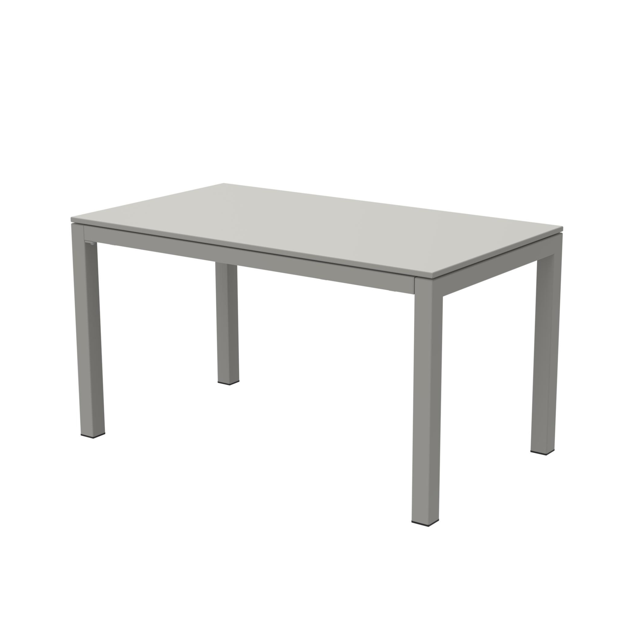 Extendable "Extia" painted metal garden table for modern use